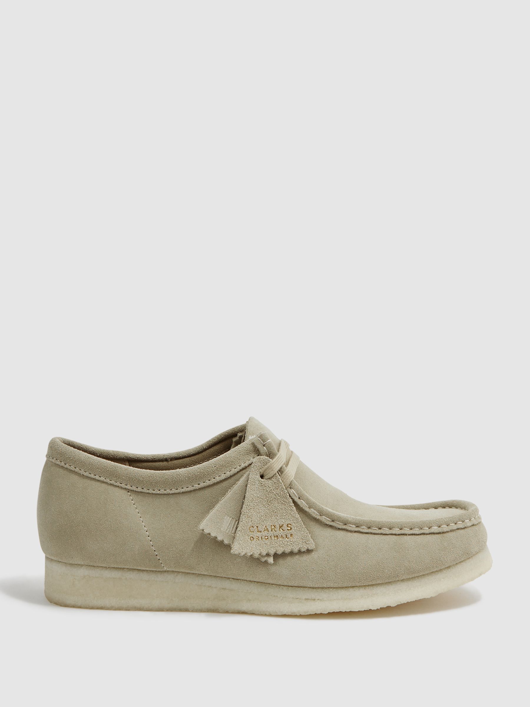 Reiss Clarks Originals Suede Wallabee Shoes in Sand | REISS Reiss Clarks Originals Suede Wallabee Shoes in Sand | REISS