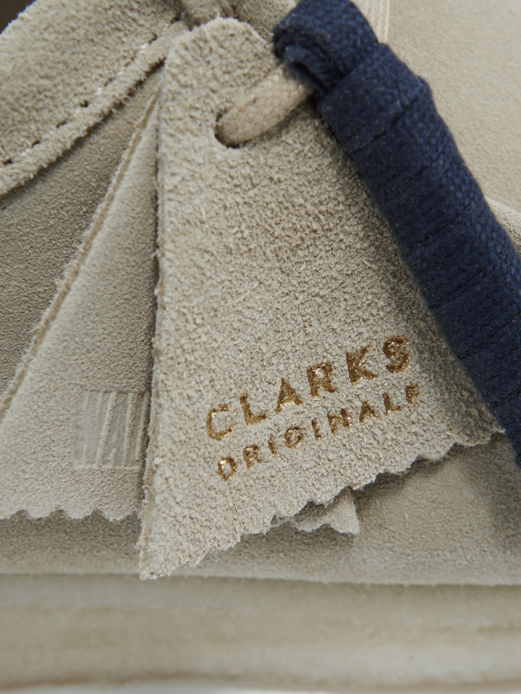 Clarks Originals Suede Wallabee Shoes in Sand - Image 5 of 5