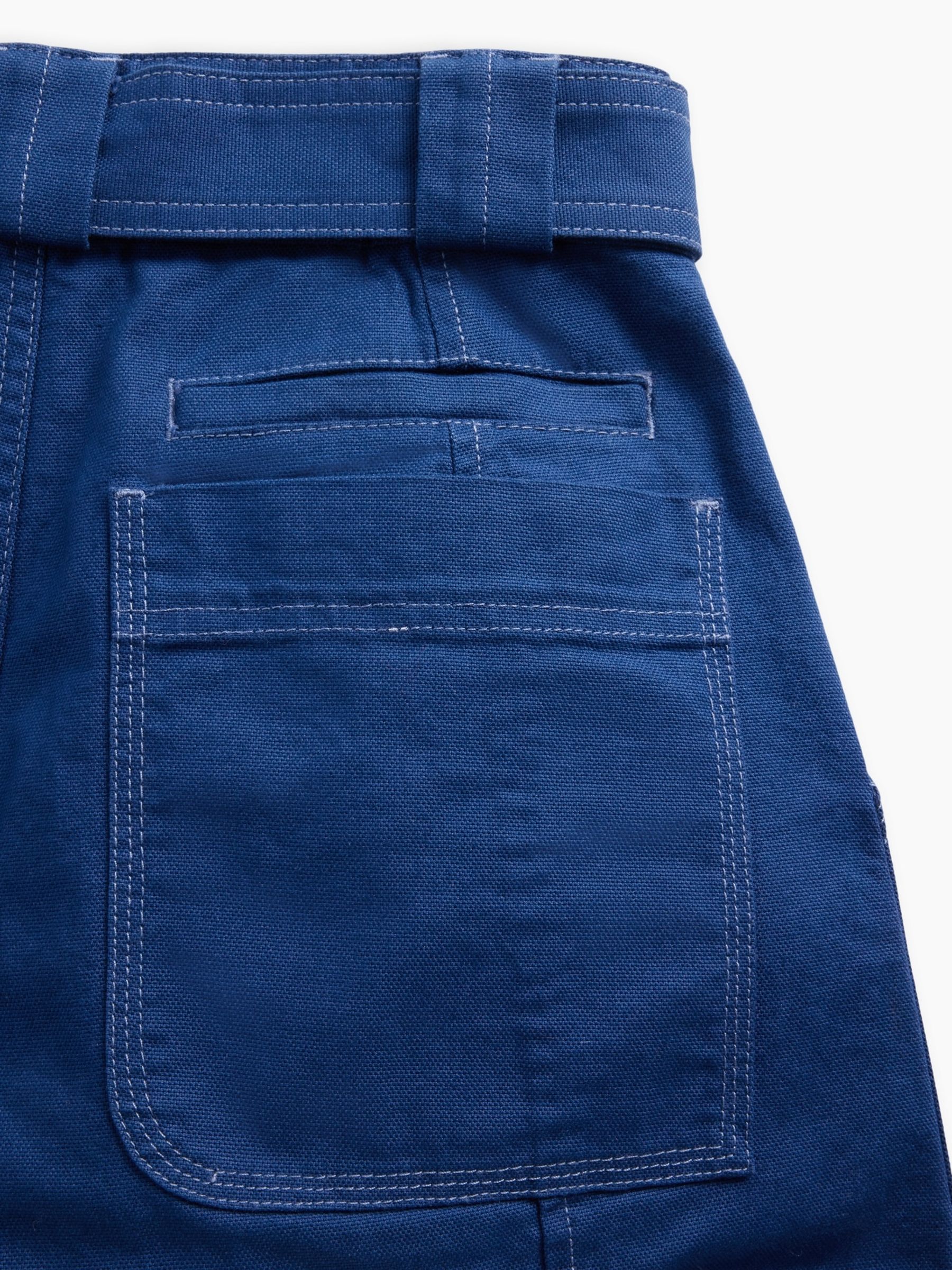 GapStudio Blue Canvas Belted Utility Trousers - Image 7 of 9