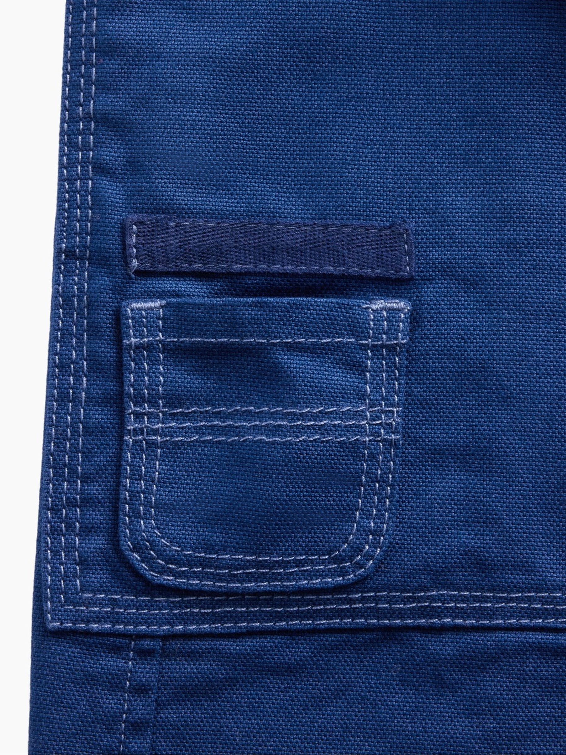 GapStudio Blue Canvas Belted Utility Trousers - Image 8 of 9