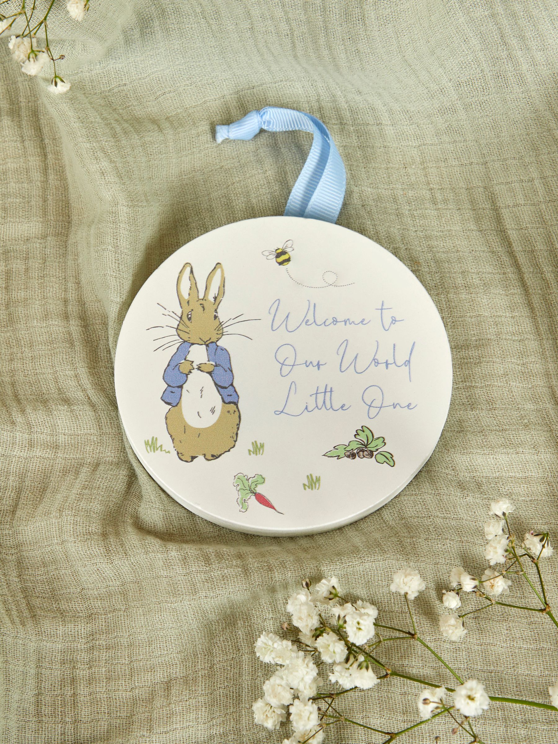 Peter Rabbit Welcome to Our World Plaque - Image 1 of 4