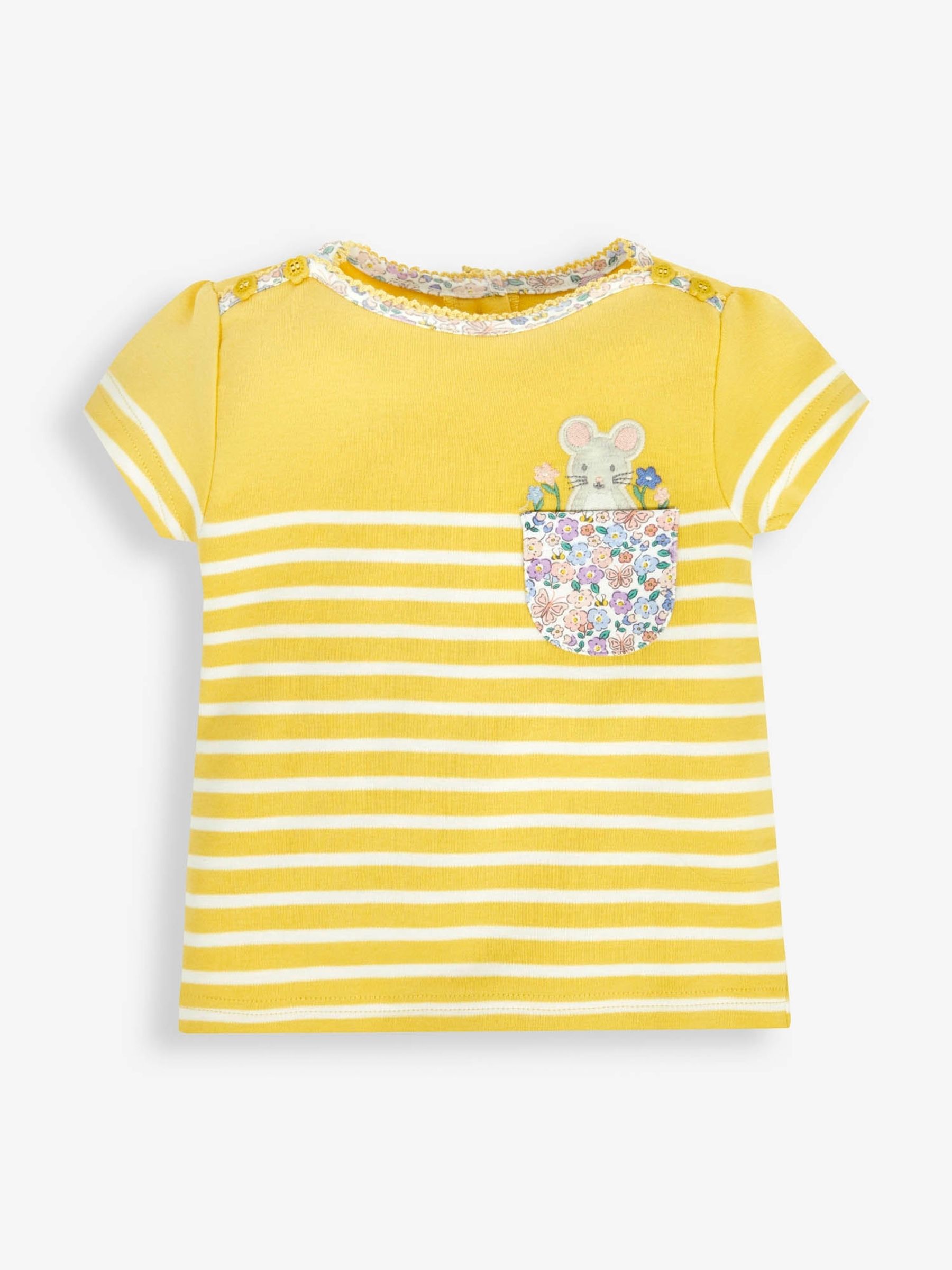 Yellow Mouse Pocket Breton T-Shirt - Image 1 of 2