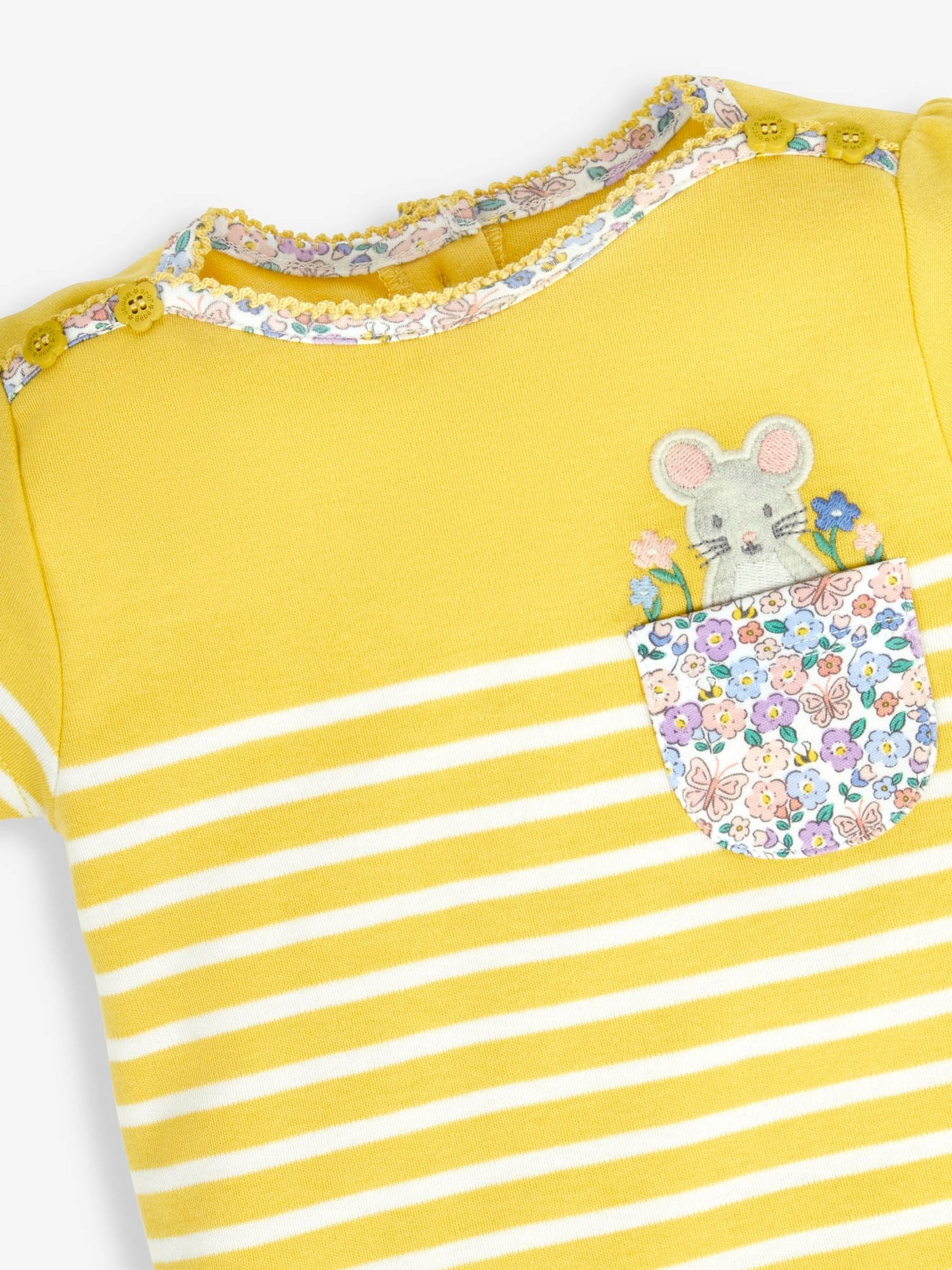 Yellow Mouse Pocket Breton T-Shirt - Image 2 of 2