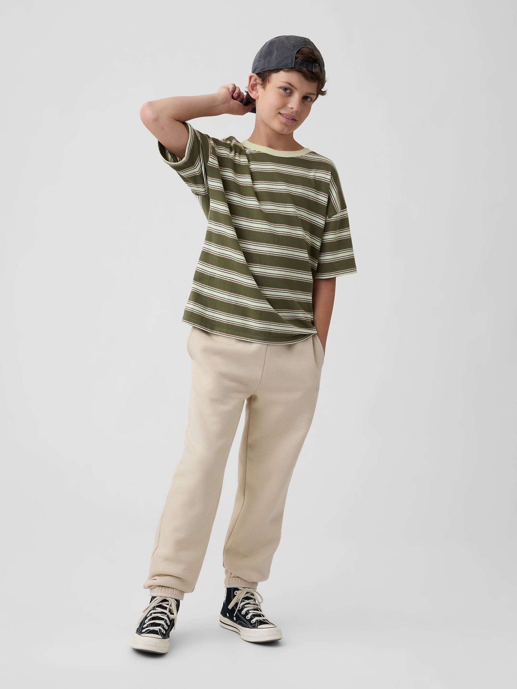 Cream Vintage Soft Relaxed Logo Joggers - Image 3 of 5