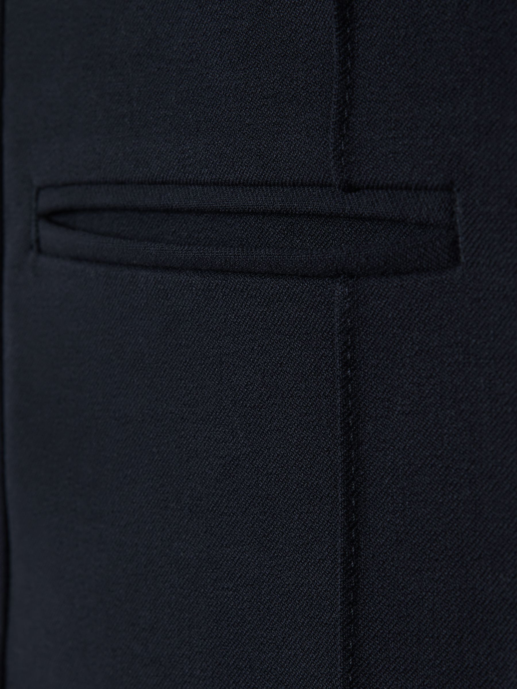 High Rise Flared Trousers in Navy - Image 6 of 6