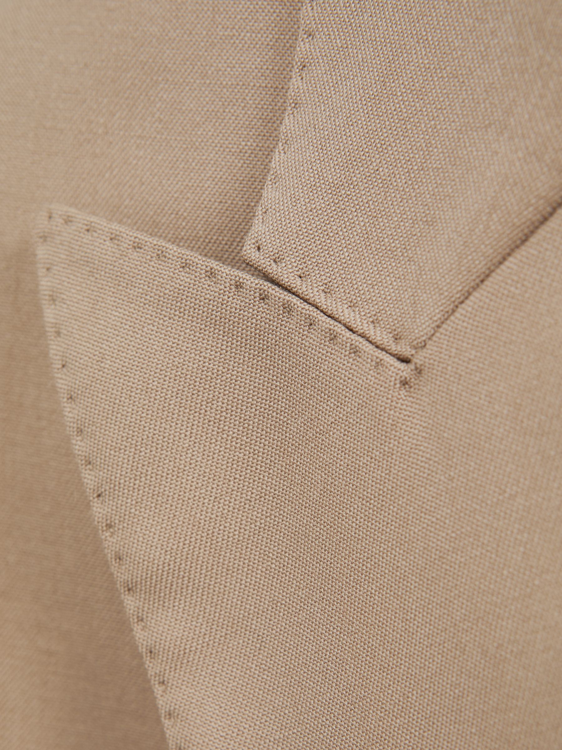 Atelier Wool Double Breasted Blazer in Camel - Image 5 of 6