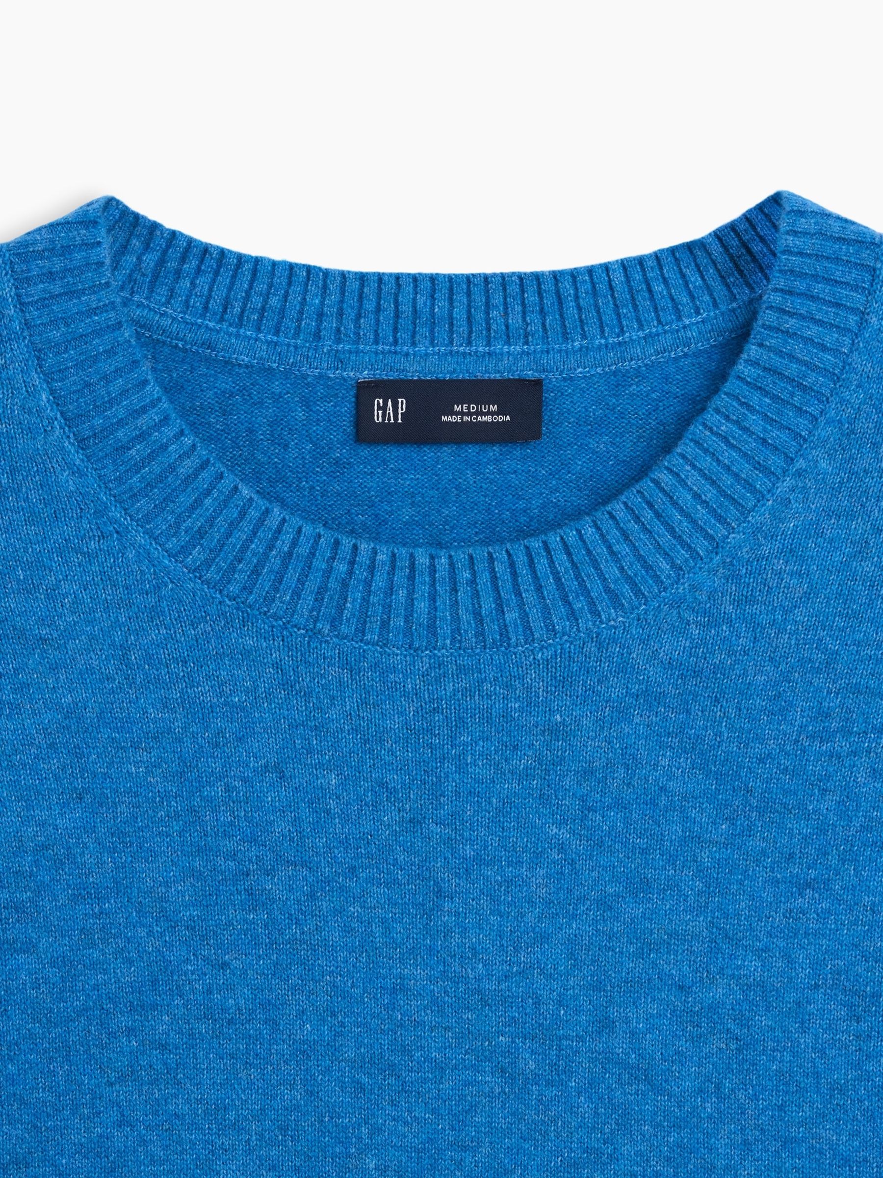 Bright Blue CashSoft Crew Jumper - Image 4 of 4