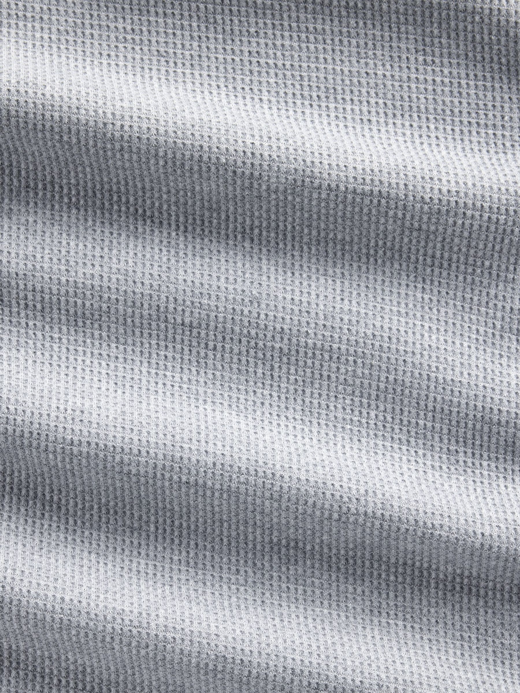Grey Waffle Knit Long Sleeve T-Shirt - Image 5 of 5