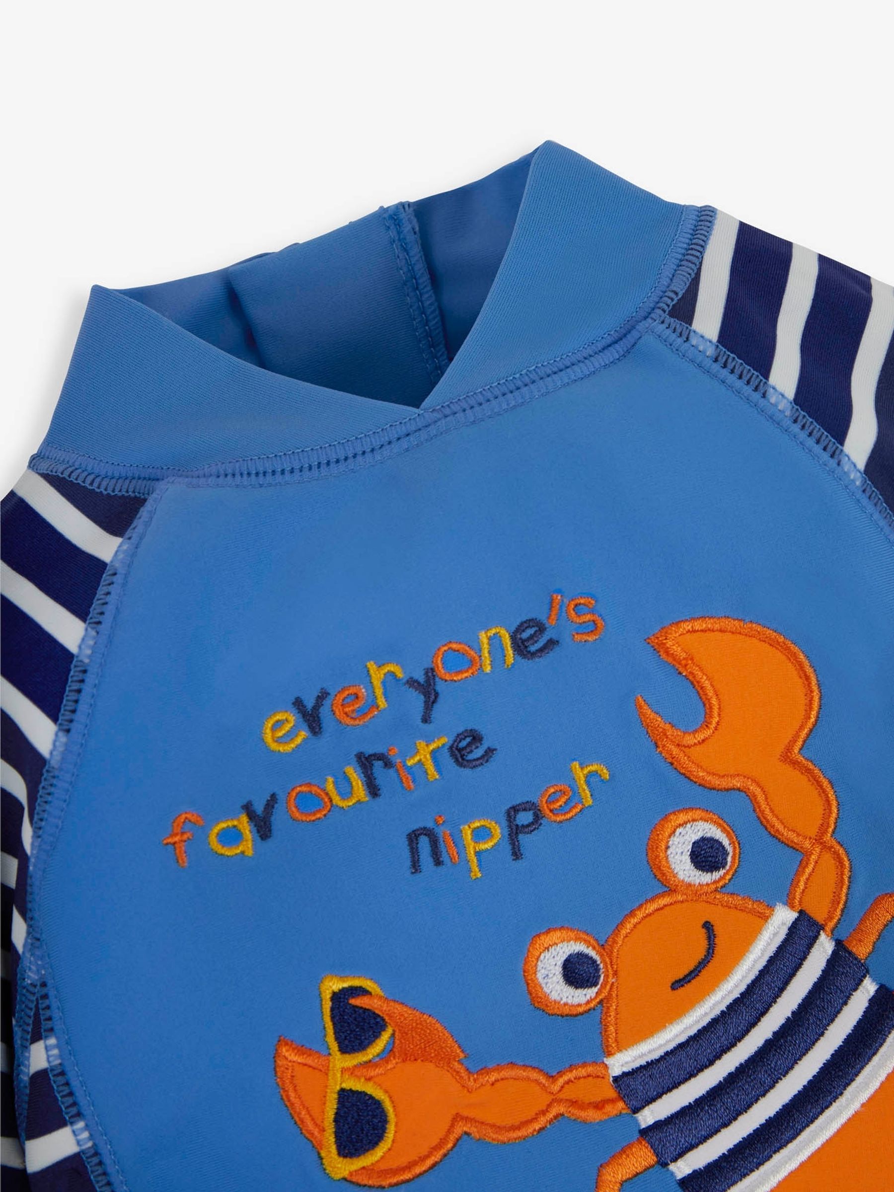 Blue Stripe UPF 50 1-Piece Sun Protection Suit - Image 4 of 5