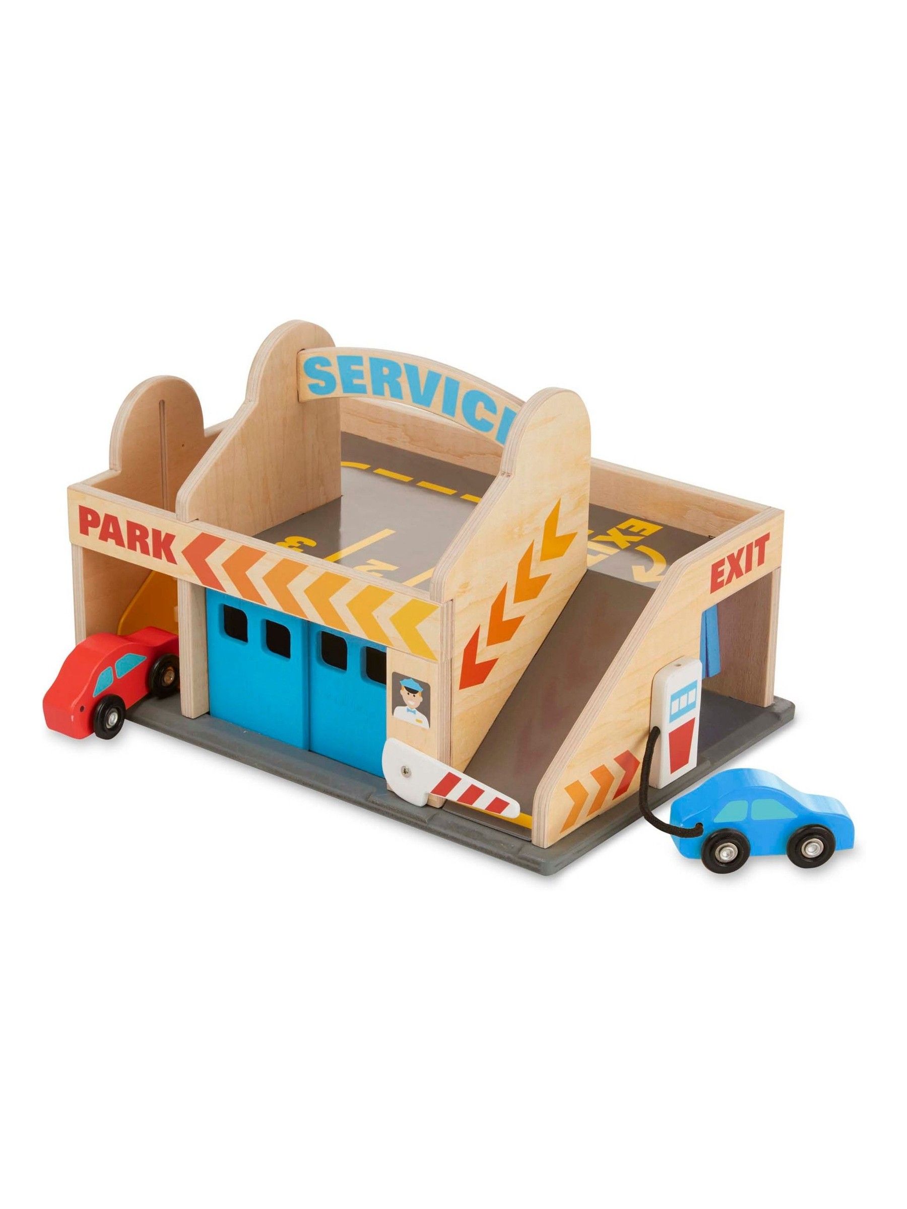 Melissa & Doug Service Station Parking Garage - Image 2 of 4