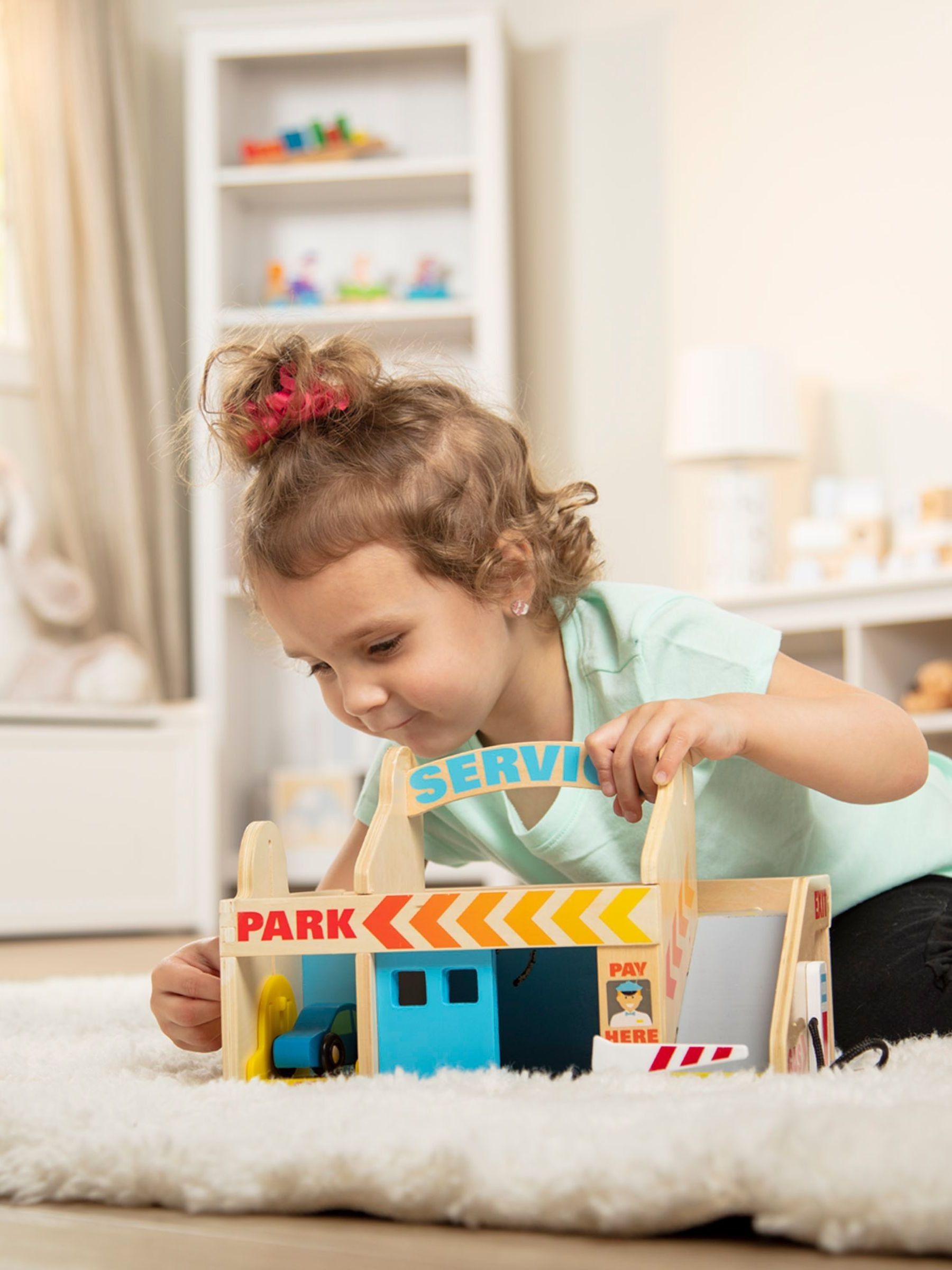 Melissa & Doug Service Station Parking Garage - Image 4 of 4