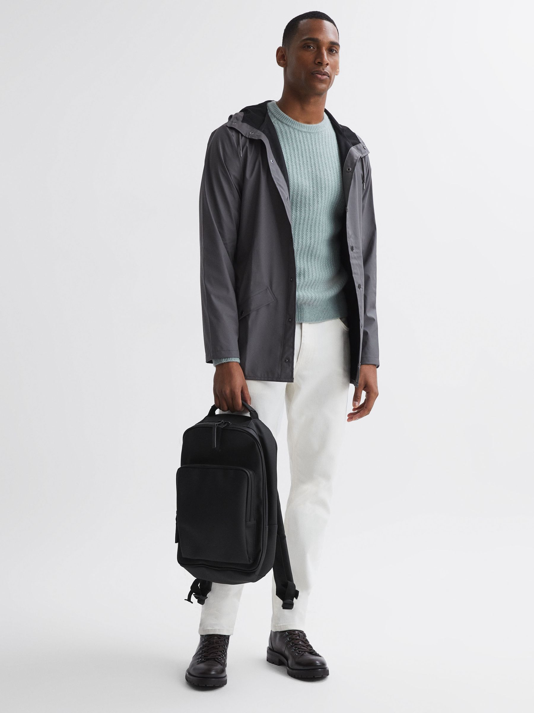 Rains Backpack in Black - Image 2 of 5