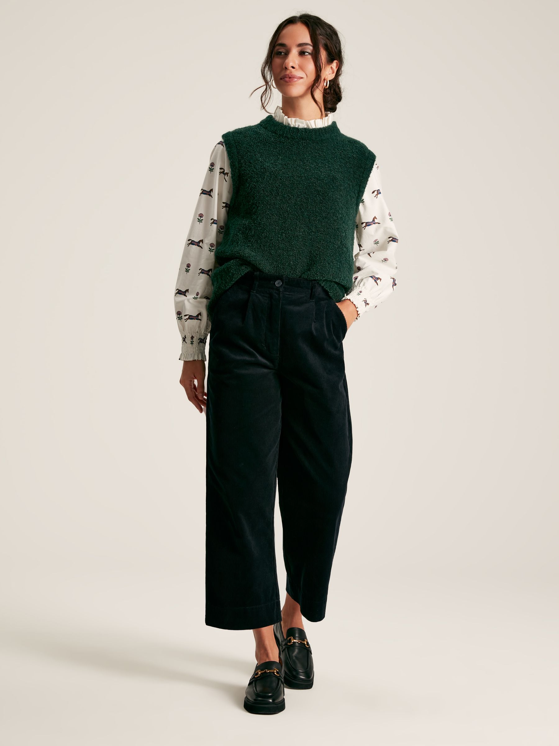 Lily Green Bouclé Vest - Image 3 of 8