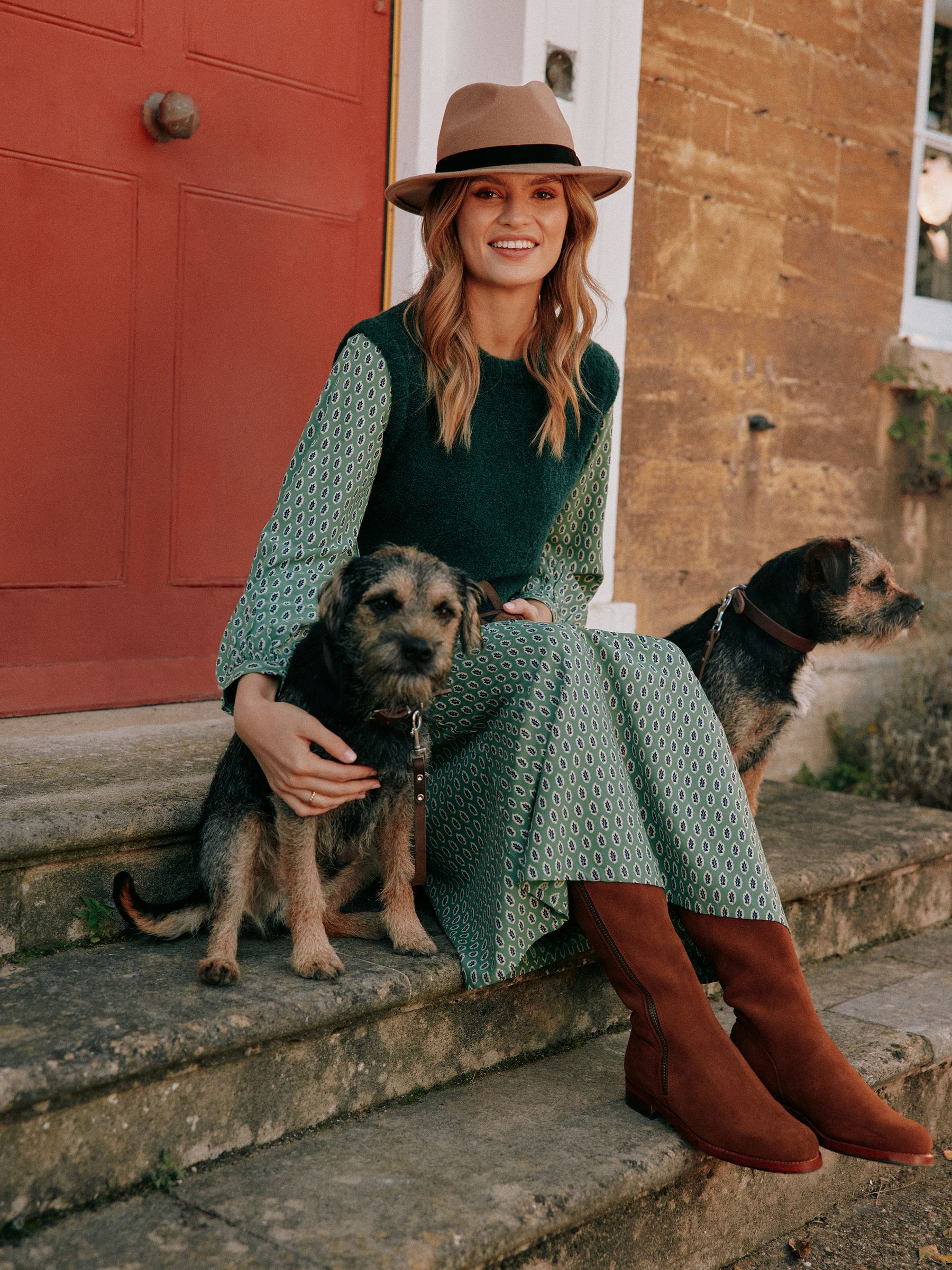 Lily Green Bouclé Vest - Image 7 of 8