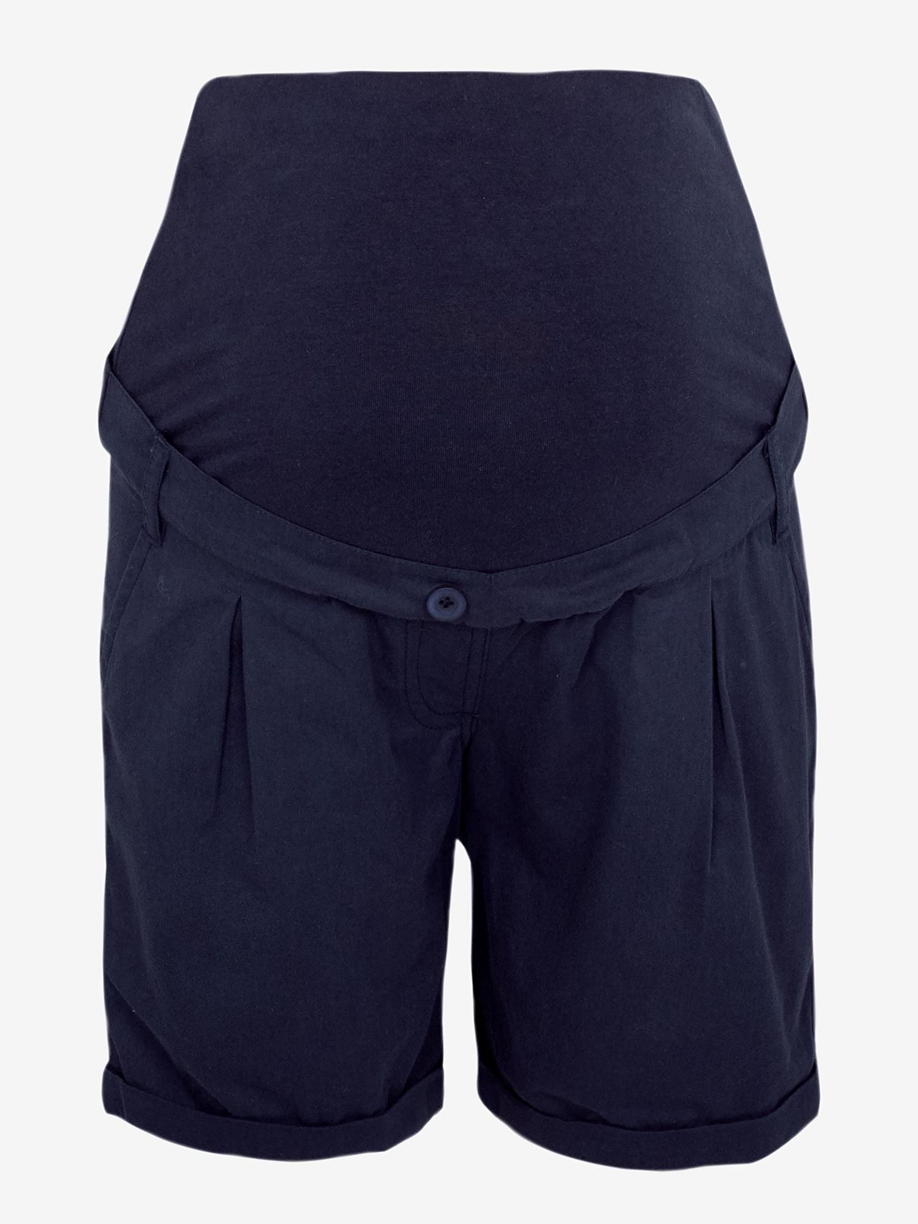 Navy Maternity Chino Shorts - Image 1 of 3