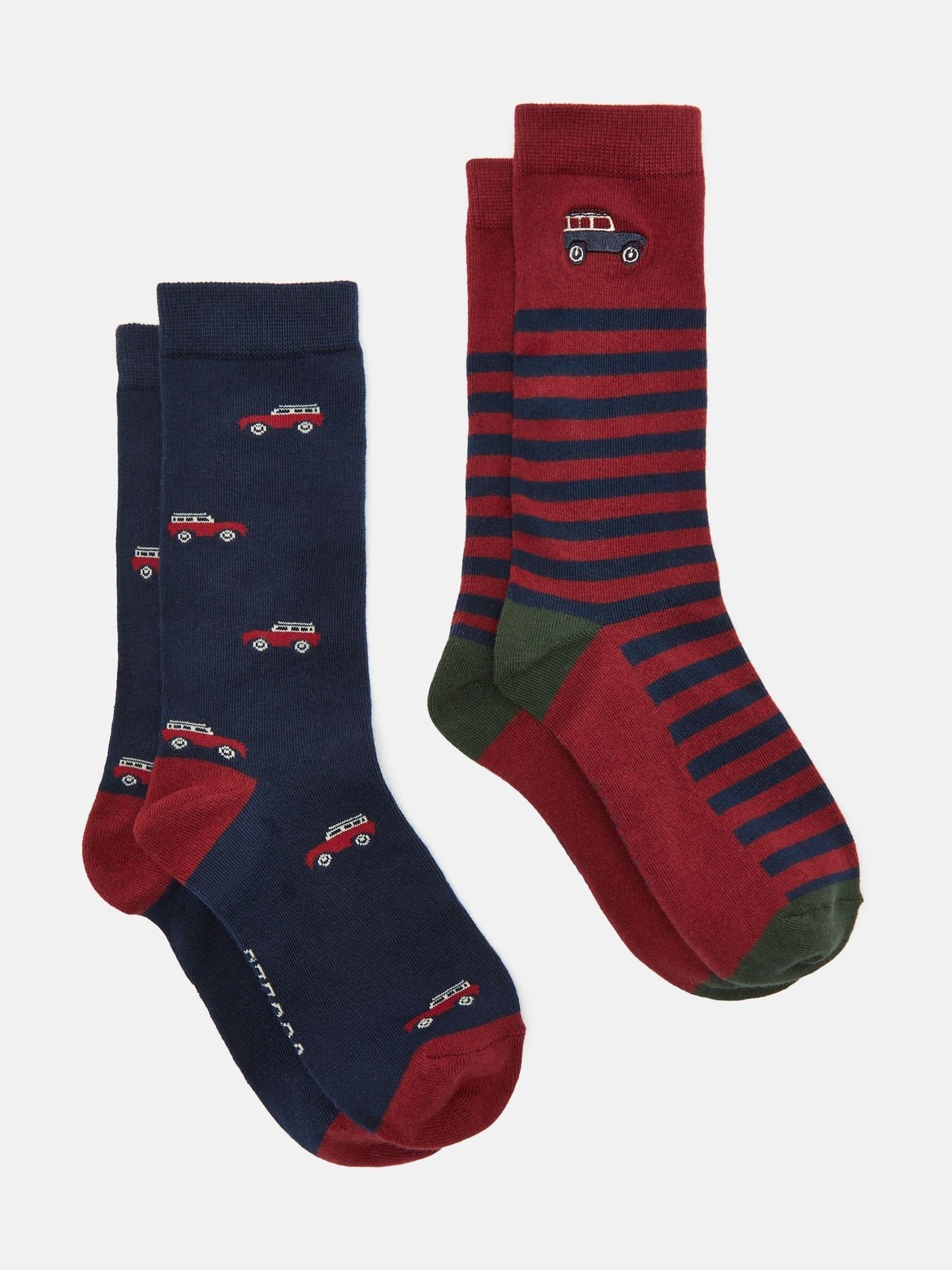 Men's Kingsbury Red/Navy Socks 2 Pack (size 7-12) - Image 1 of 3