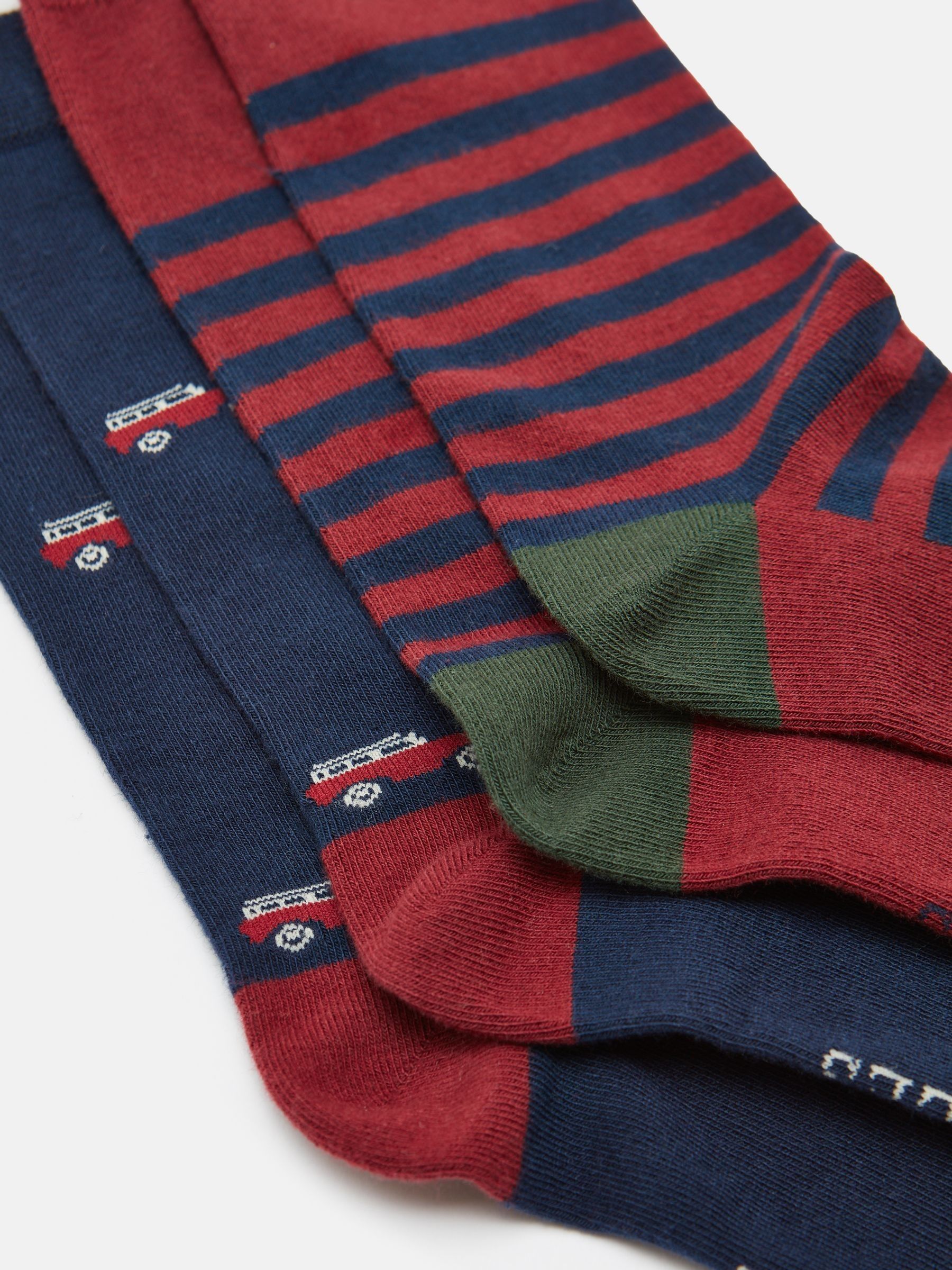 Men's Kingsbury Red/Navy Socks 2 Pack (size 7-12) - Image 2 of 3