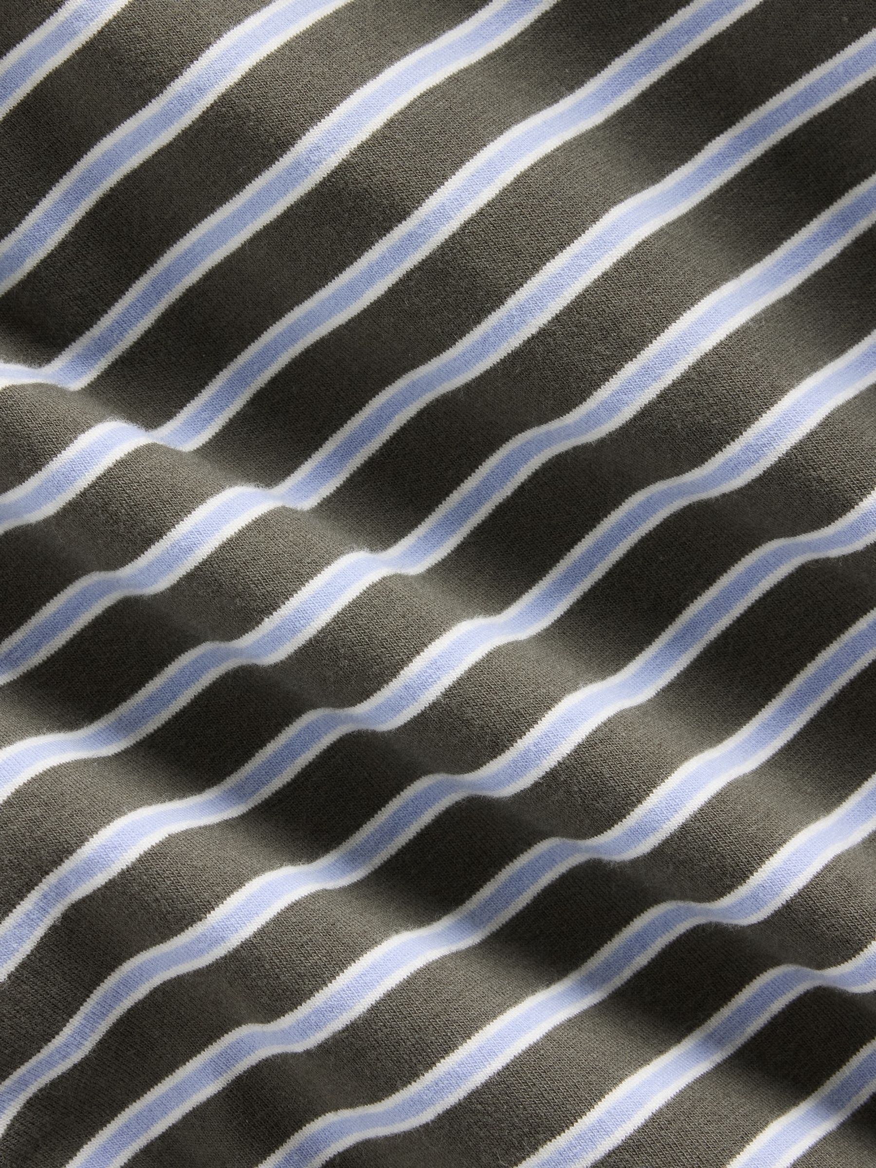 Brown Stripe Close Knit Jersey T-Shirt - Image 4 of 5
