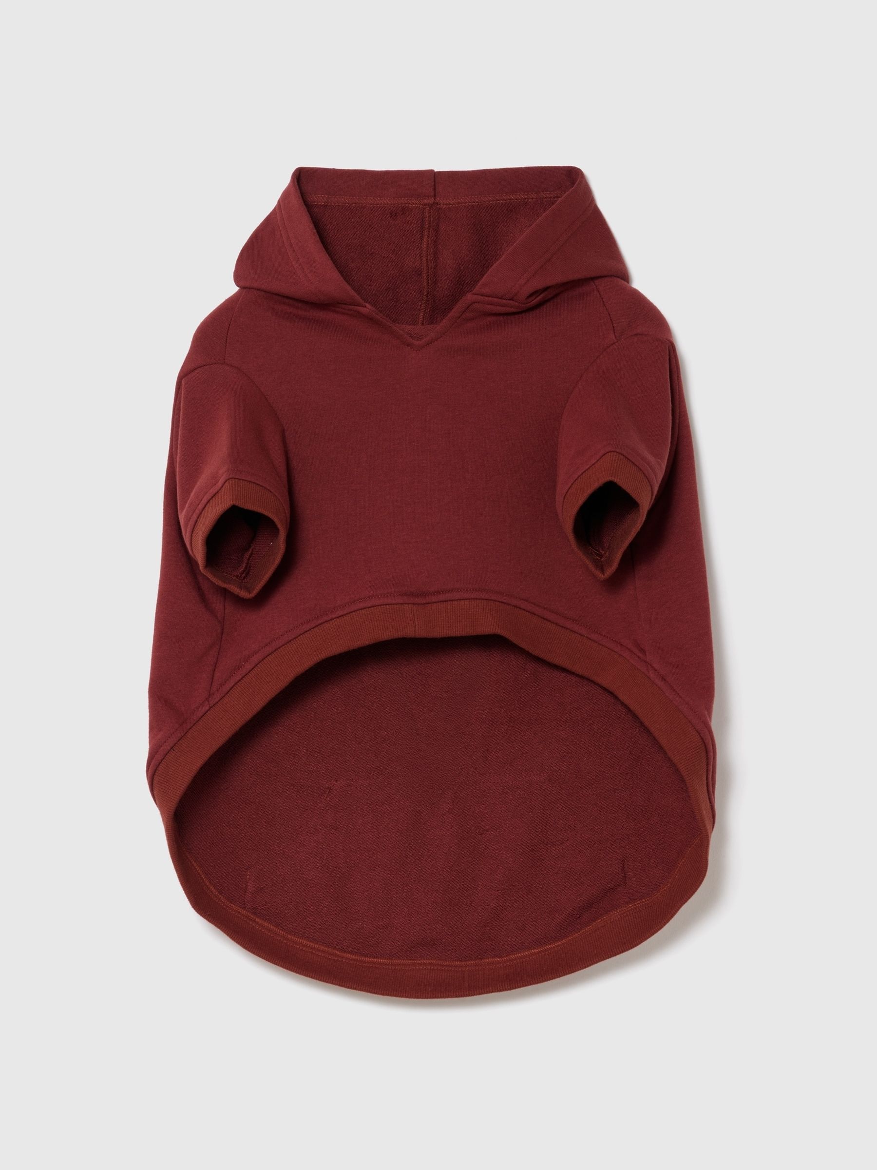 Burgundy Red Logo Pet Hoodie - Image 2 of 3