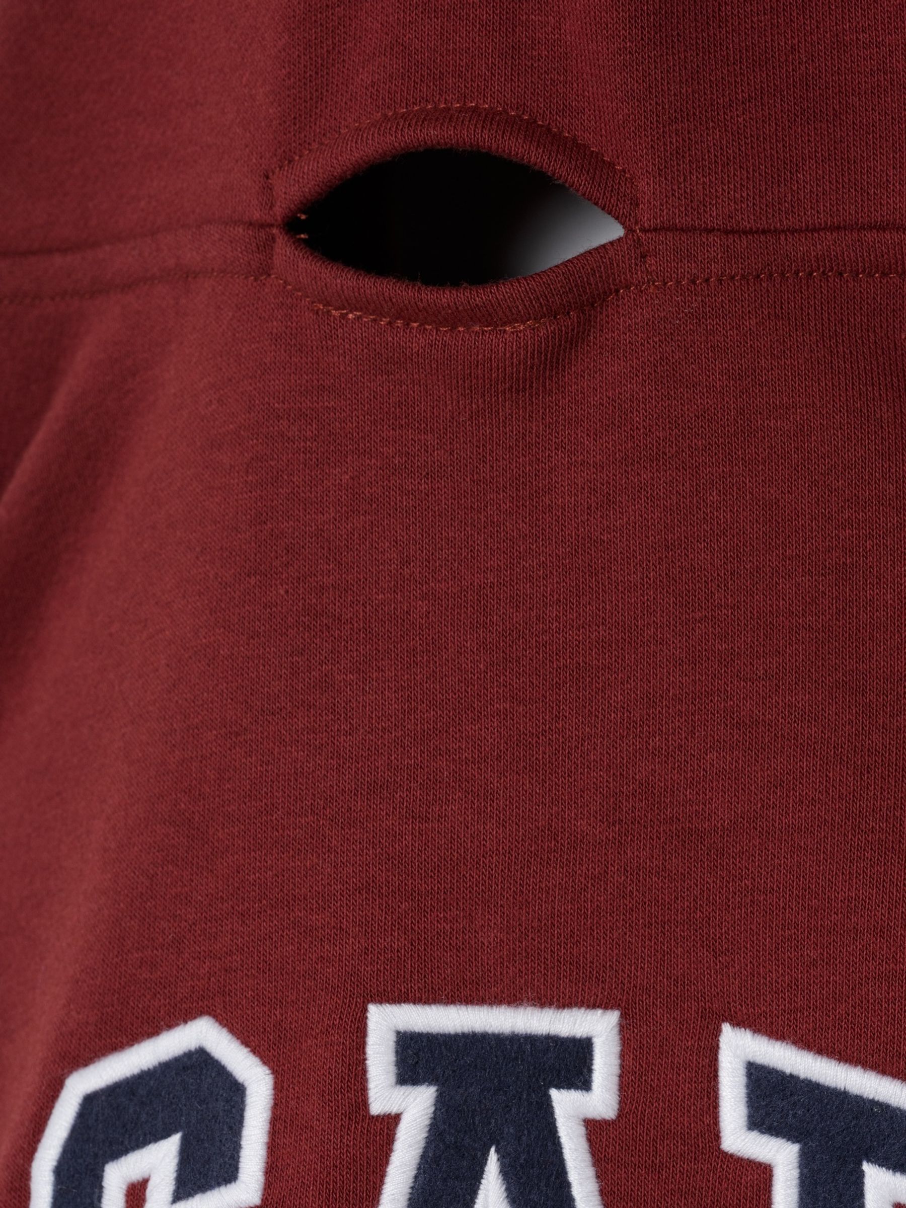 Burgundy Red Logo Pet Hoodie - Image 3 of 3 Burgundy Red Logo Pet Hoodie - Image 3 of 3