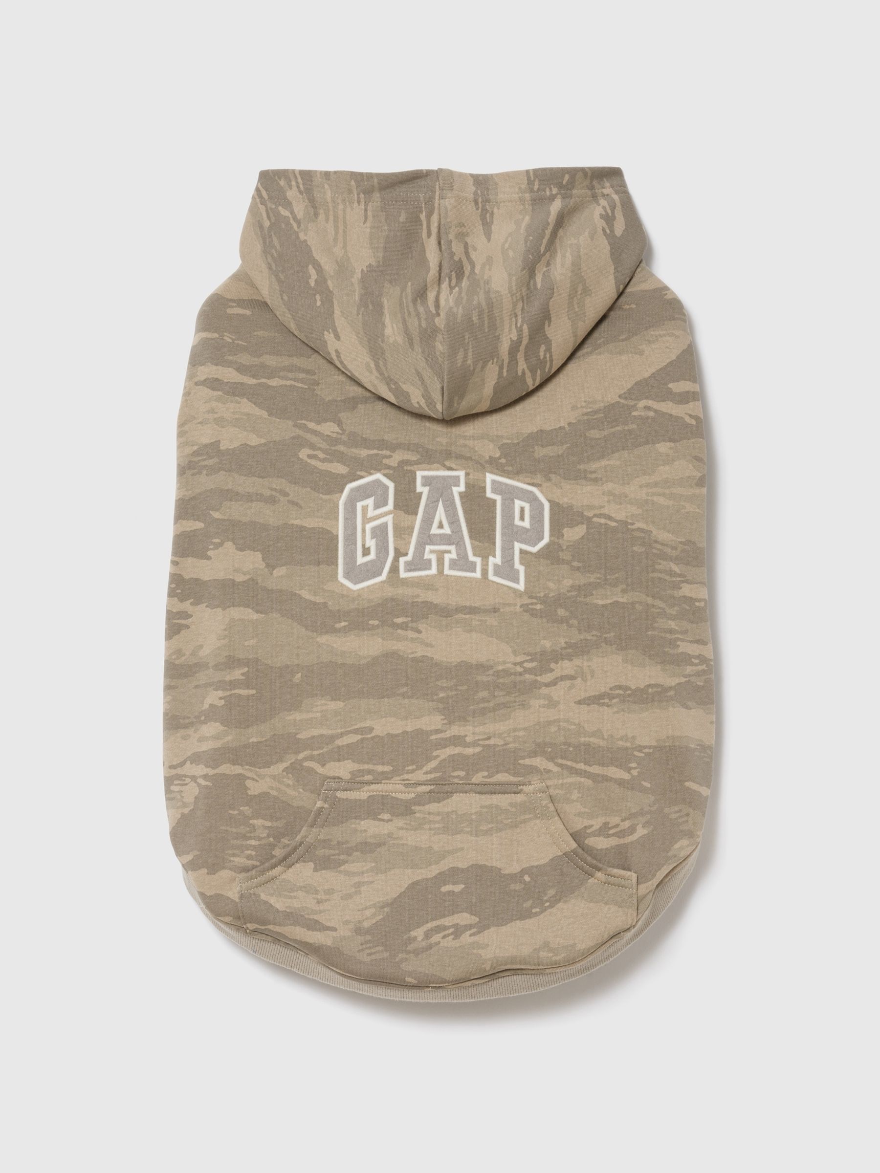 Camo Print Logo Pet Hoodie - Image 1 of 3