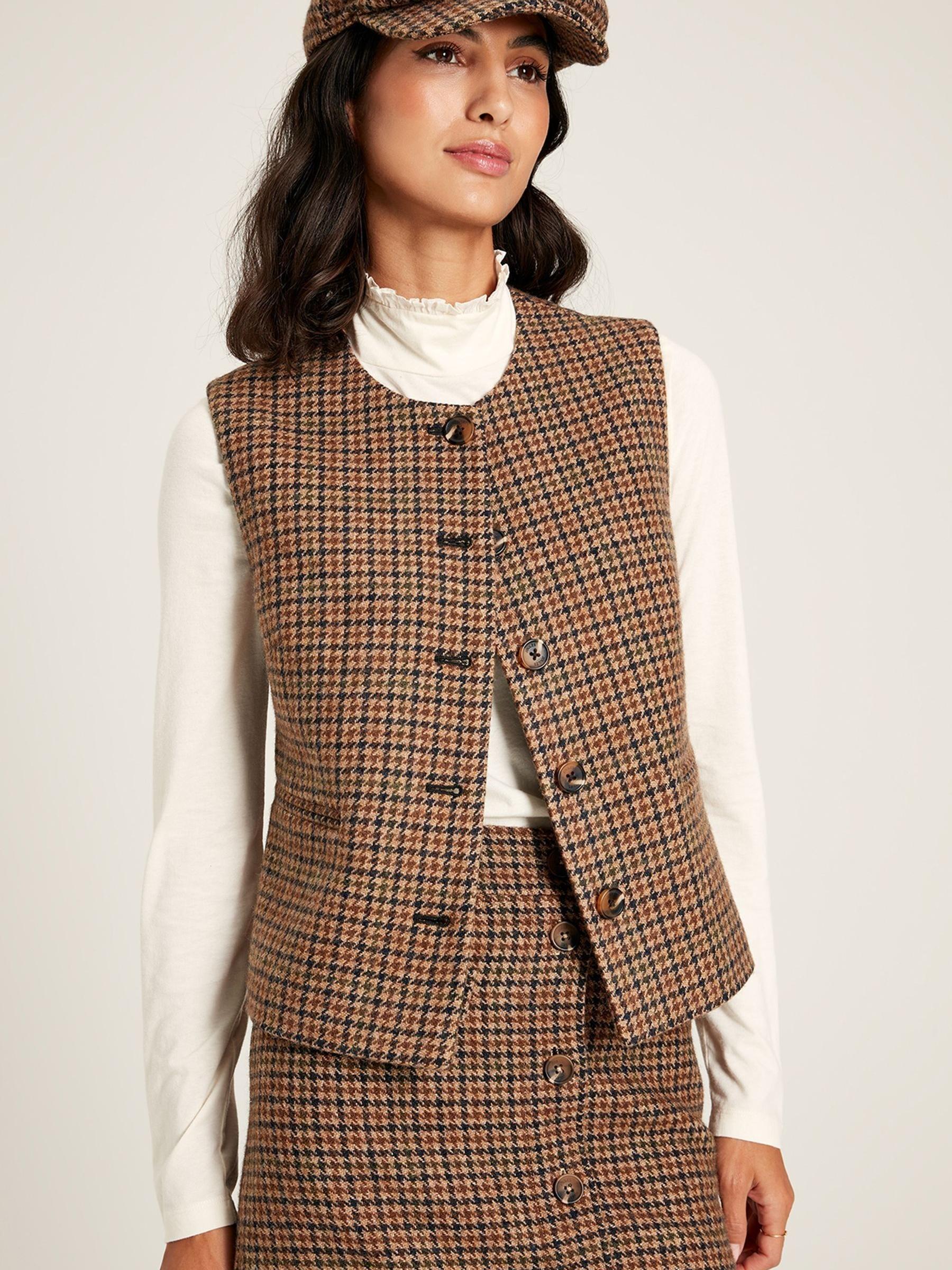 Elsworth Brown Tweed Gilet - Image 1 of 7