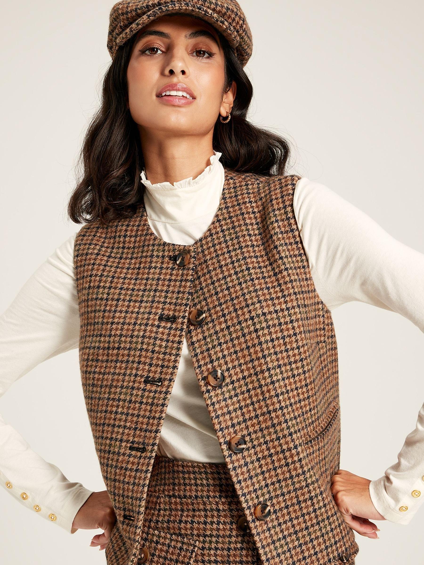 Elsworth Brown Tweed Gilet - Image 3 of 7