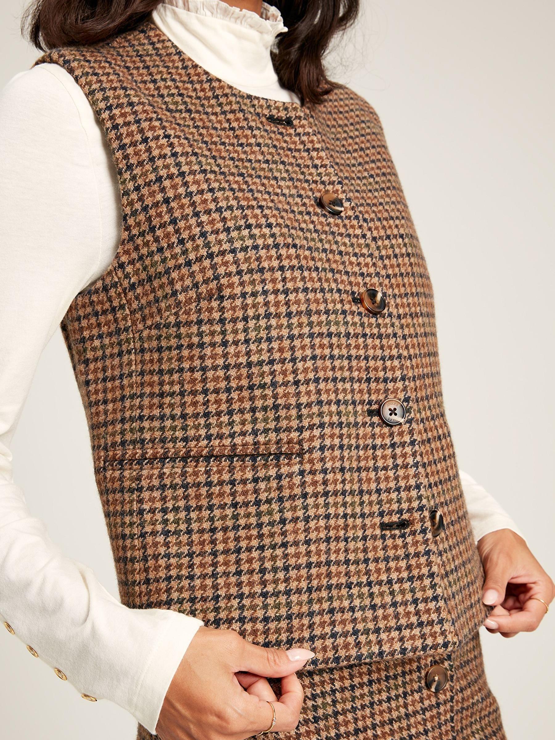 Elsworth Brown Tweed Gilet - Image 4 of 7