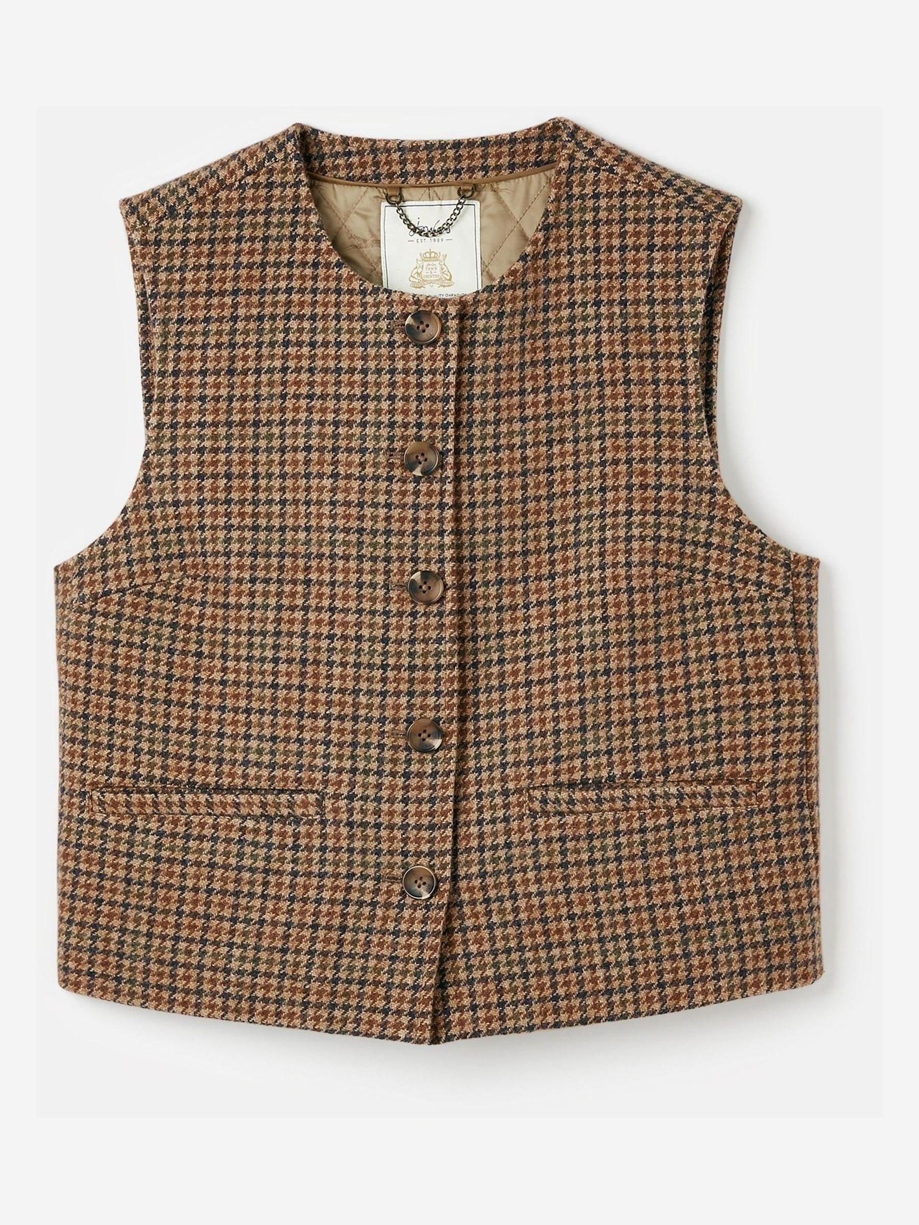 Elsworth Brown Tweed Gilet - Image 7 of 7