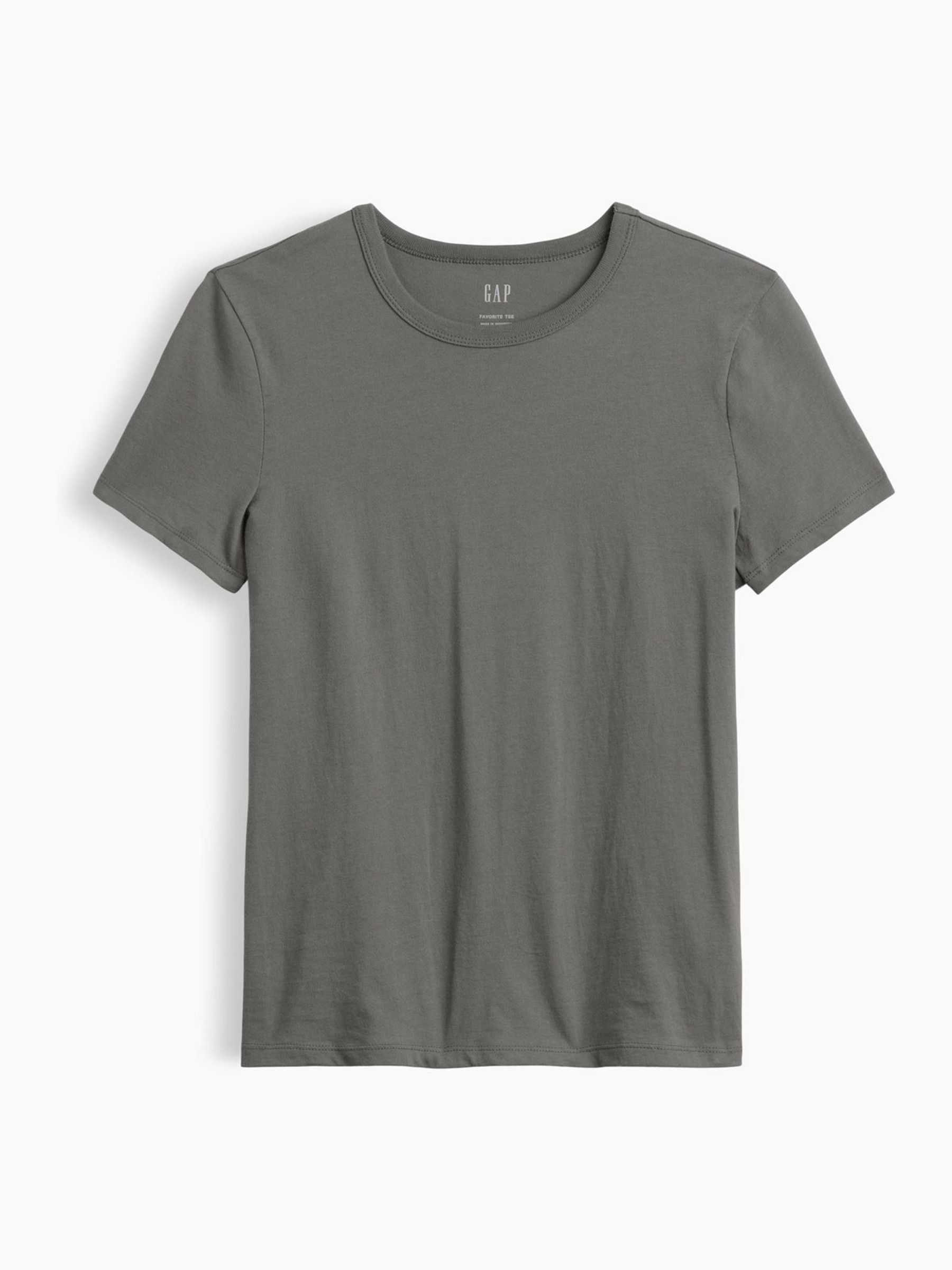 Slate Grey Favourite Crew Neck T-Shirt - Image 5 of 5 Slate Grey Favourite Crew Neck T-Shirt - Image 5 of 5