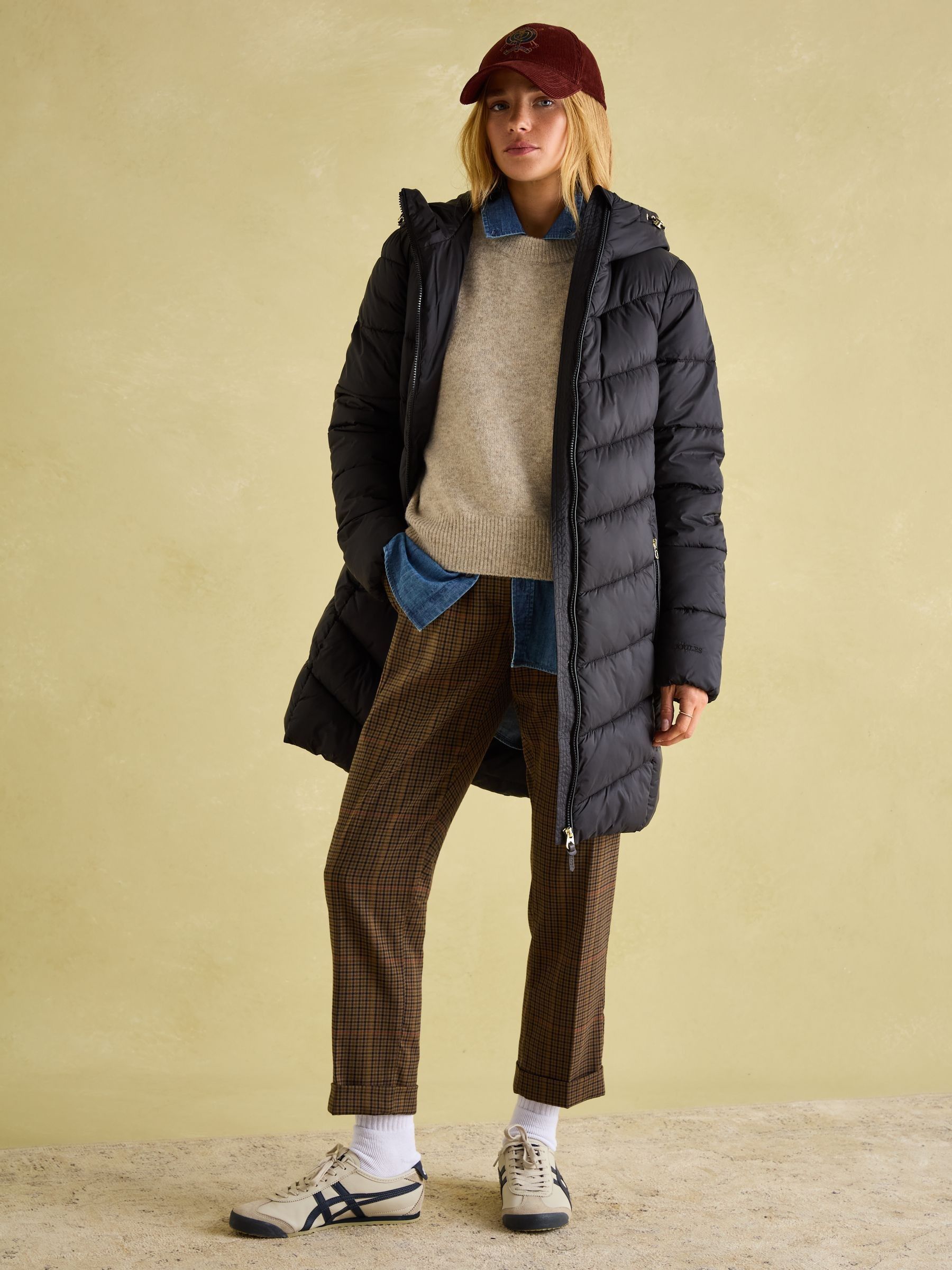 Moorsdale Black Mid Length Showerproof Padded Coat - Image 5 of 7