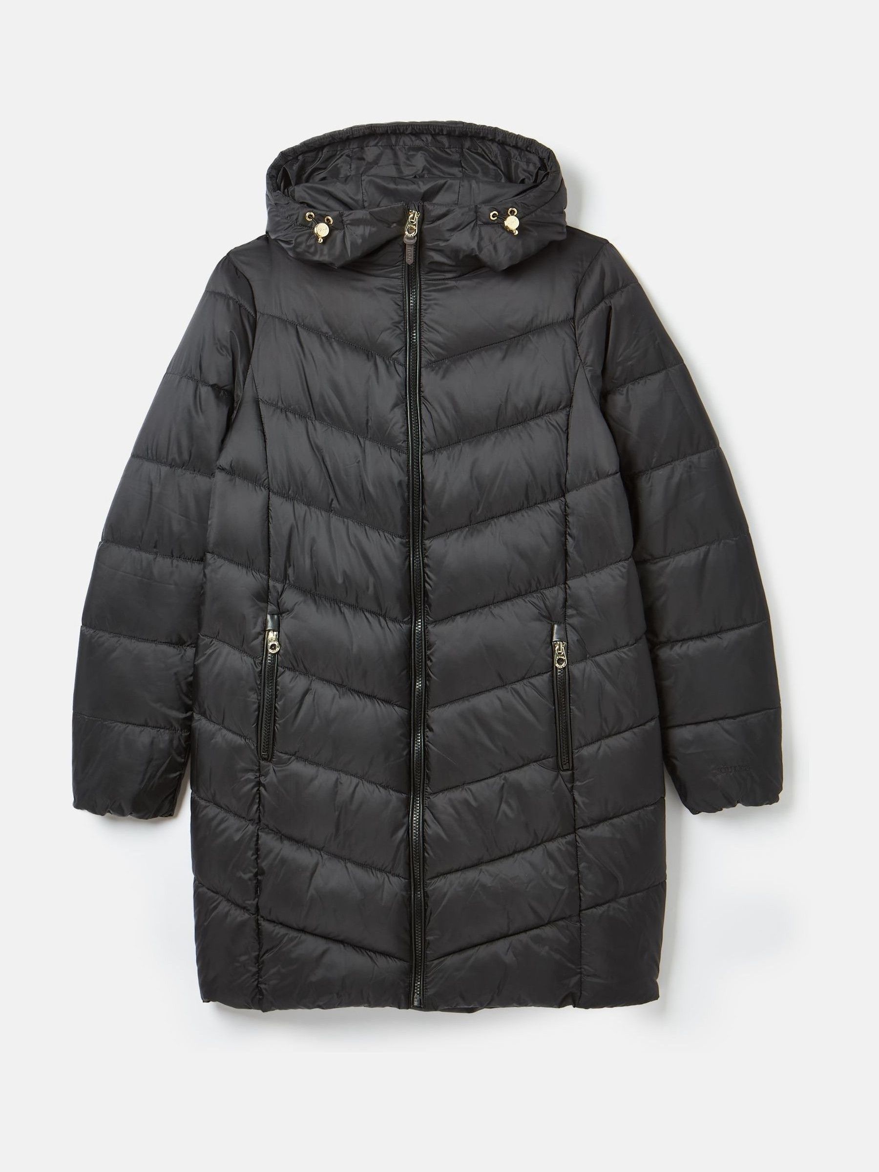 Moorsdale Black Mid Length Showerproof Padded Coat - Image 7 of 7
