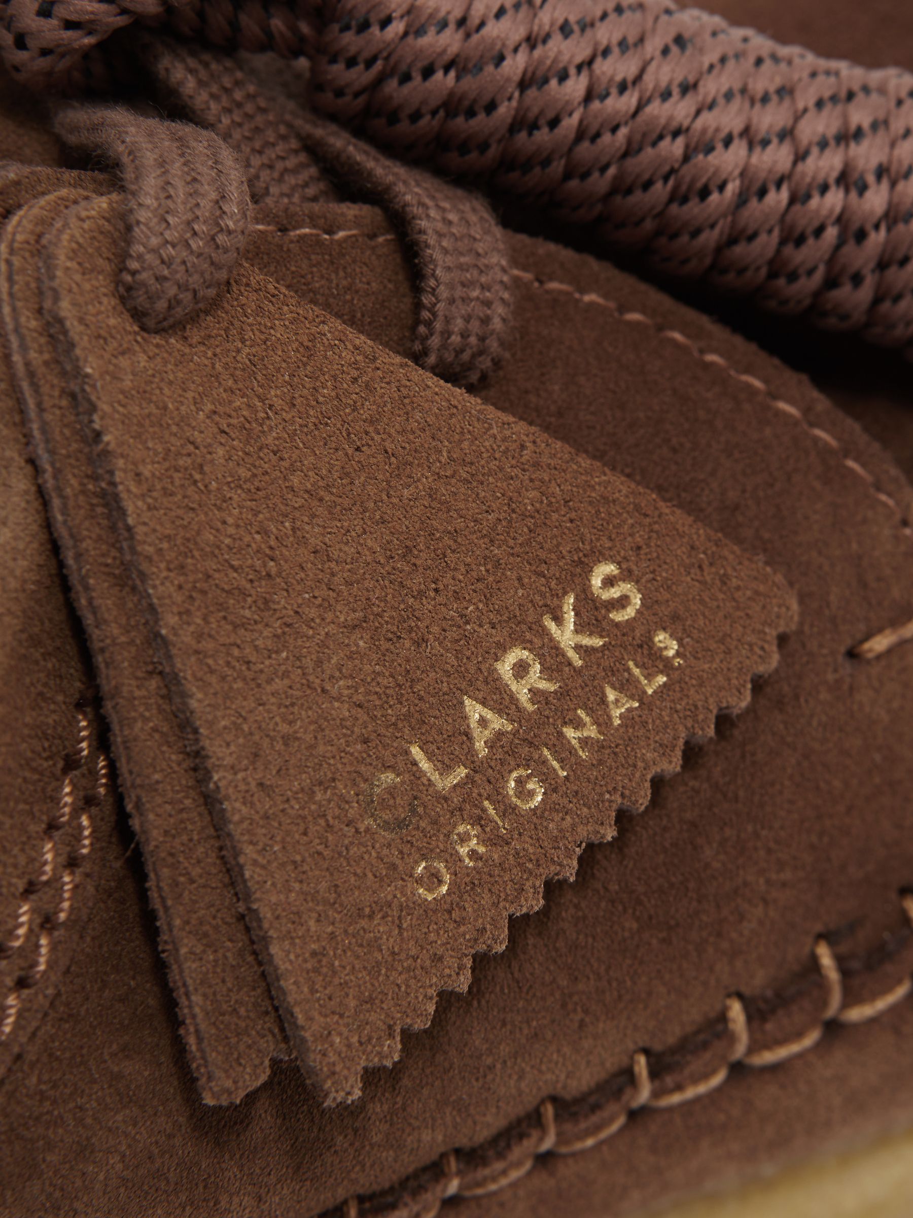 Clarks Originals Suede Moccasin Shoes in Brown - Image 6 of 6