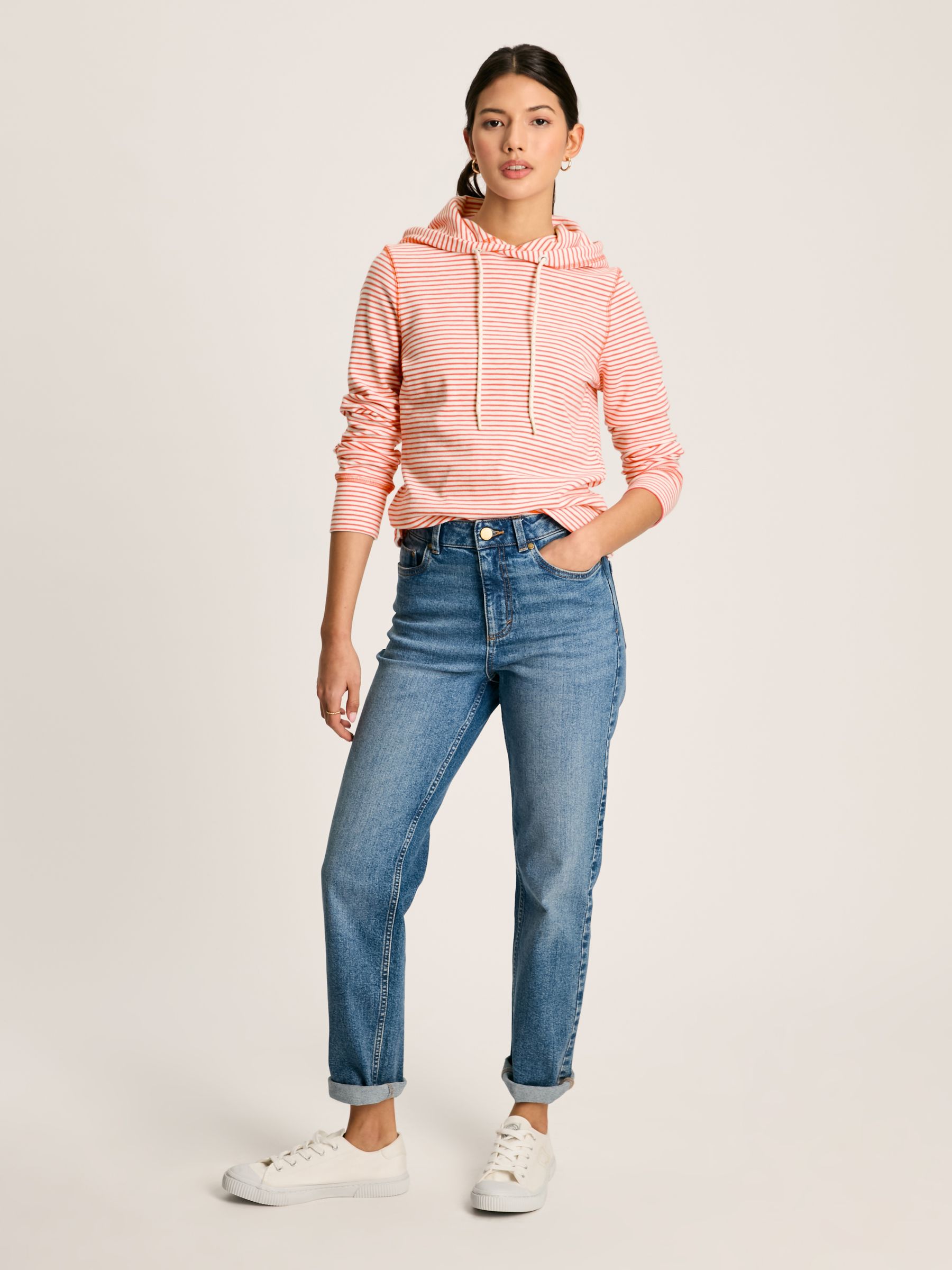 Marlston Red Stripe Slim Fit Hoodie - Image 3 of 6