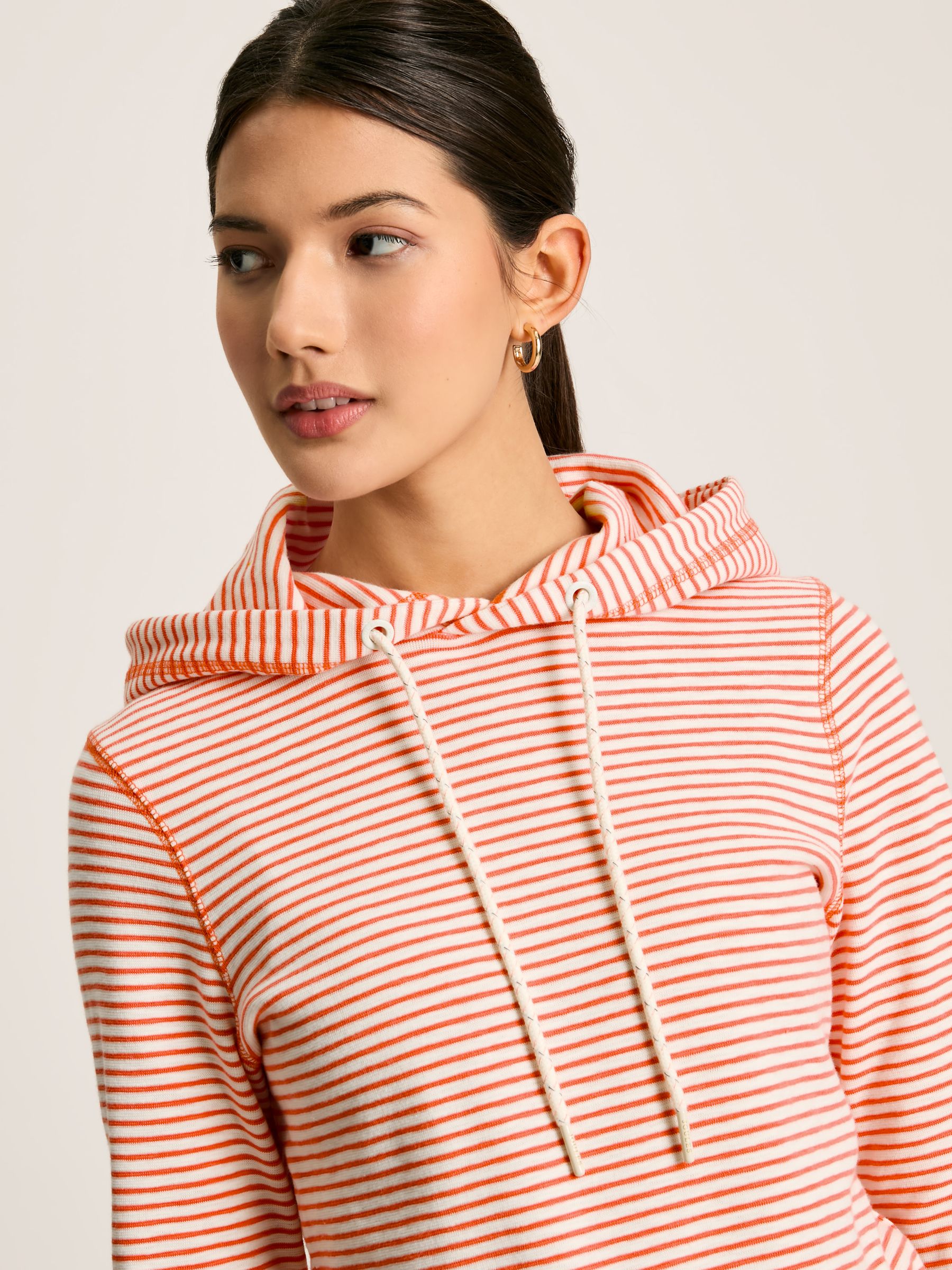 Marlston Red Stripe Slim Fit Hoodie - Image 5 of 6