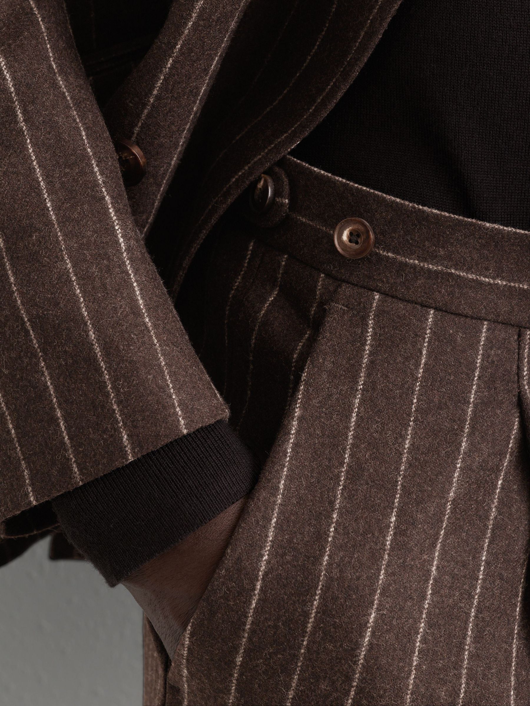 Suit Trousers in Chocolate Brown - Image 4 of 7