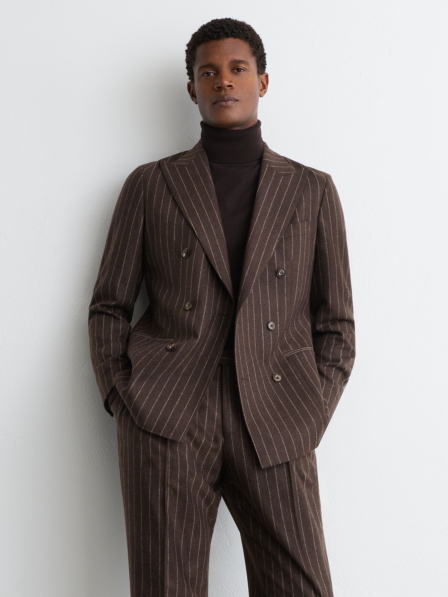 Suit Trousers in Chocolate Brown - Image 6 of 7