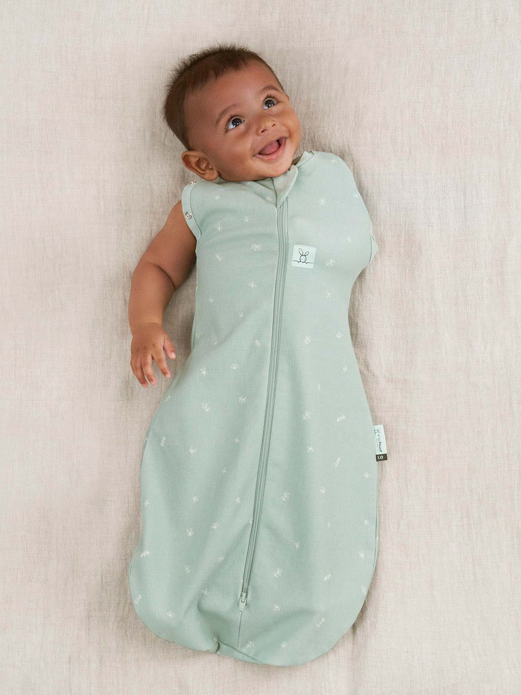 Sage ErgoPouch Organic Cocoon Swaddle Bag 1 Tog - Image 5 of 10