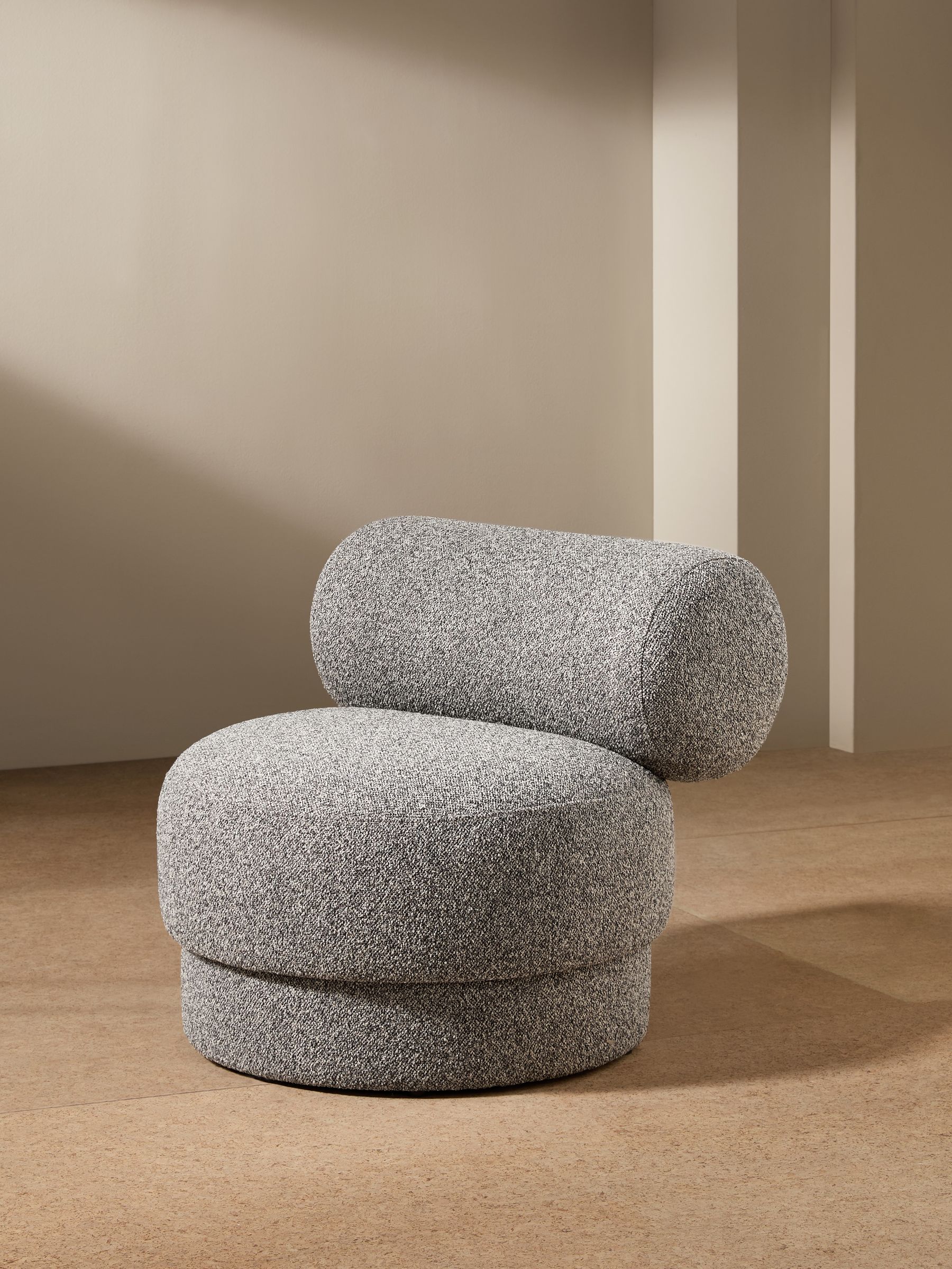 Selah Accent Chair in Grey Marl Pax Boucle - Image 2 of 5