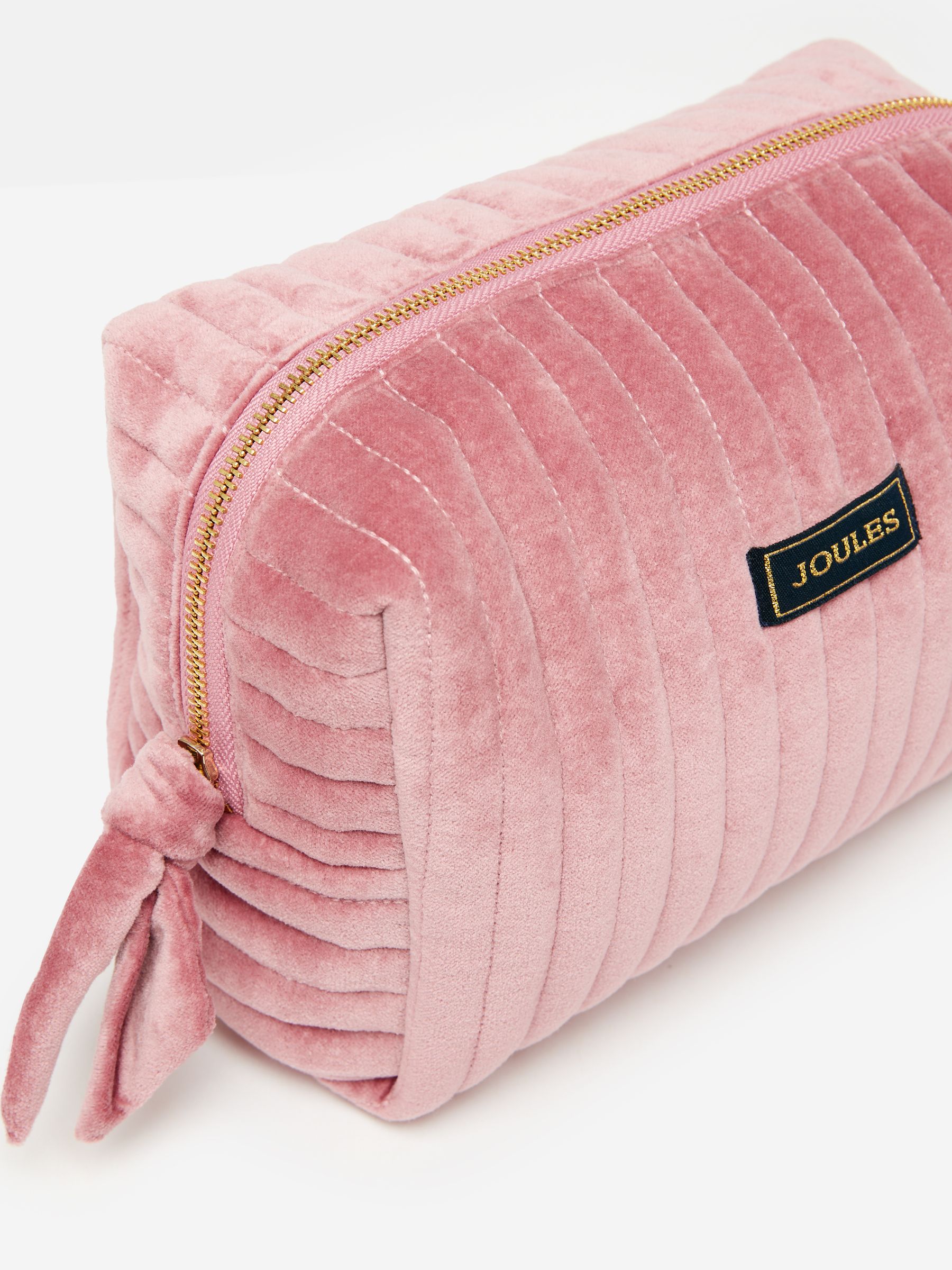 Lillia Rose Pink Velvet Wash Bag - Image 5 of 6