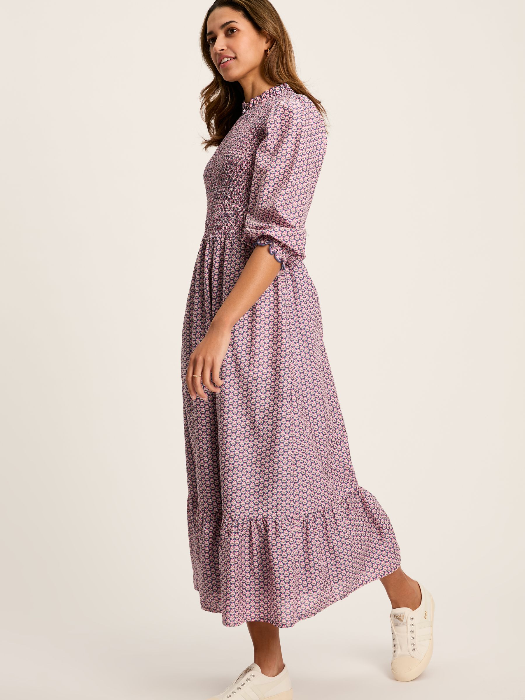 Addison Purple Printed Midaxi Dress - Image 3 of 7
