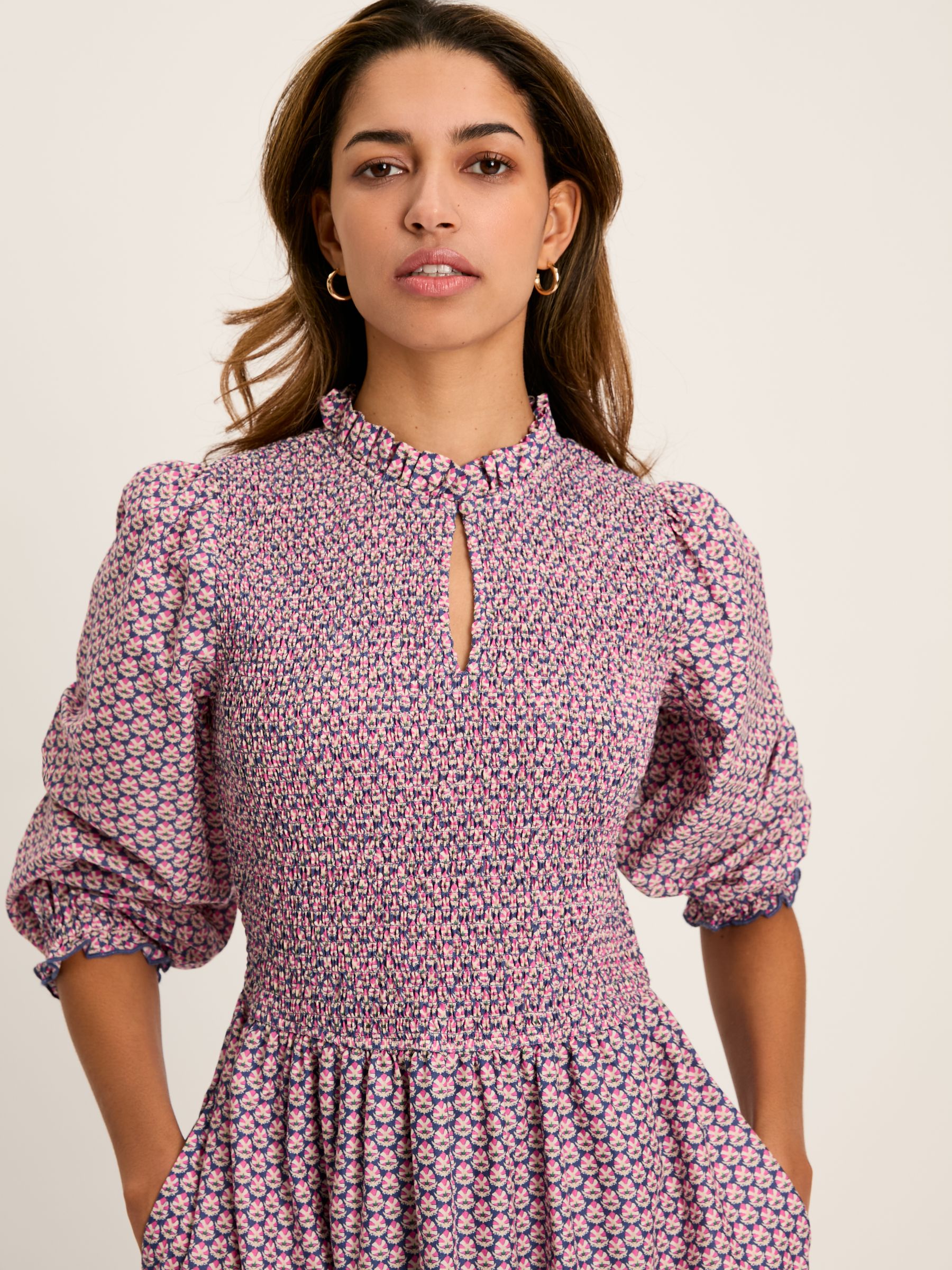 Addison Purple Printed Midaxi Dress - Image 4 of 7