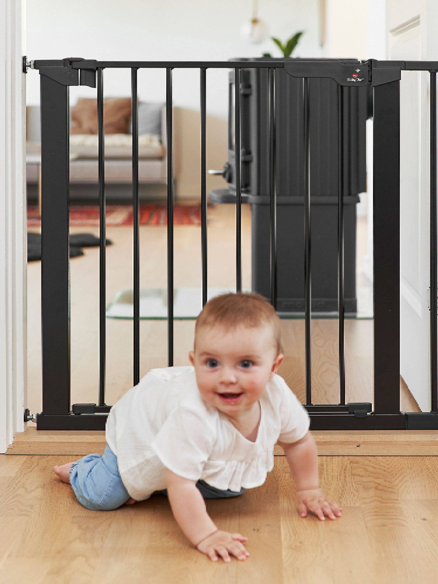Black BabyDan Asta True Pressure Fit Safety Gate - Image 1 of 6