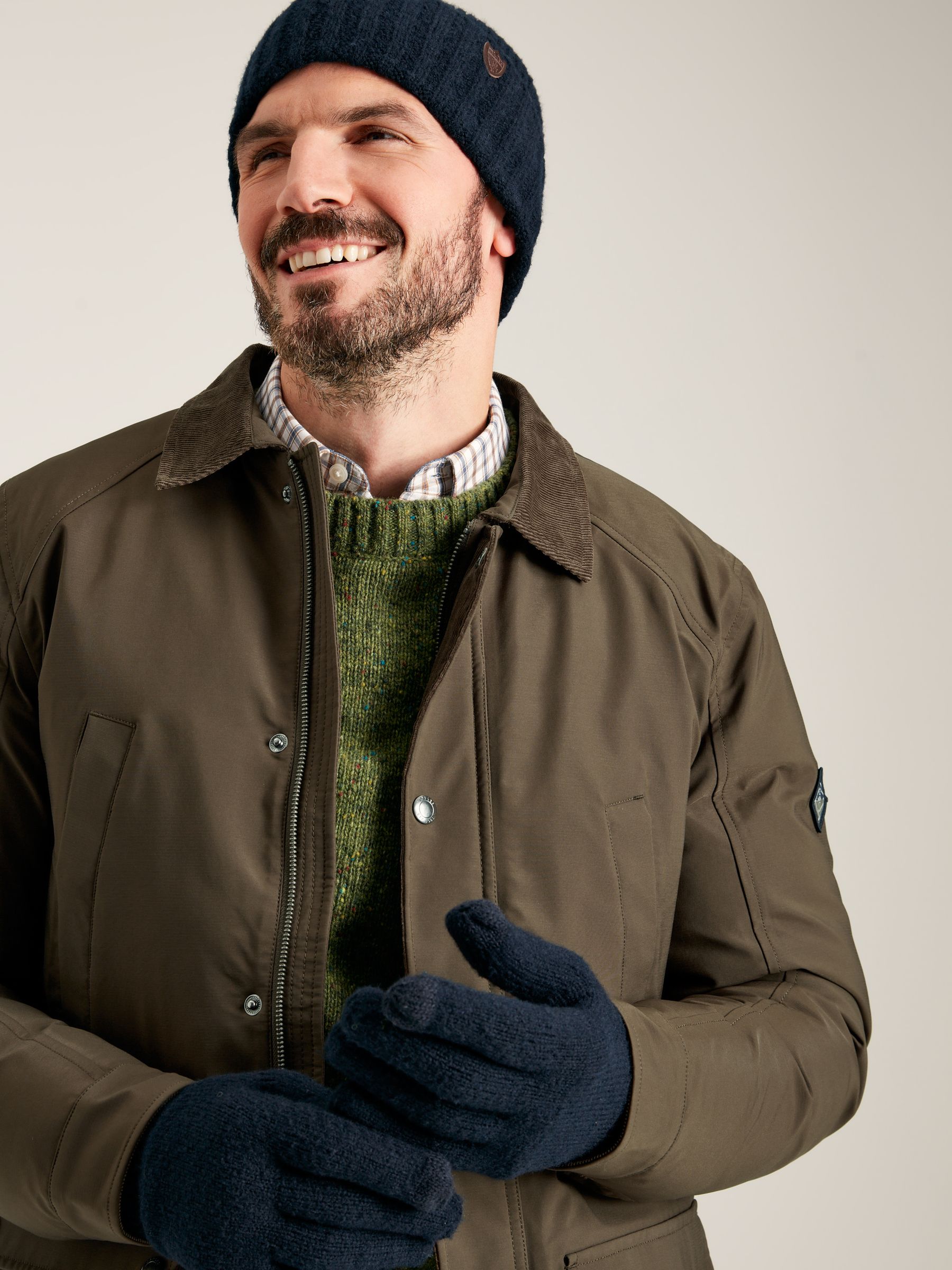 Bamburgh Navy Knitted Gloves - Image 1 of 5