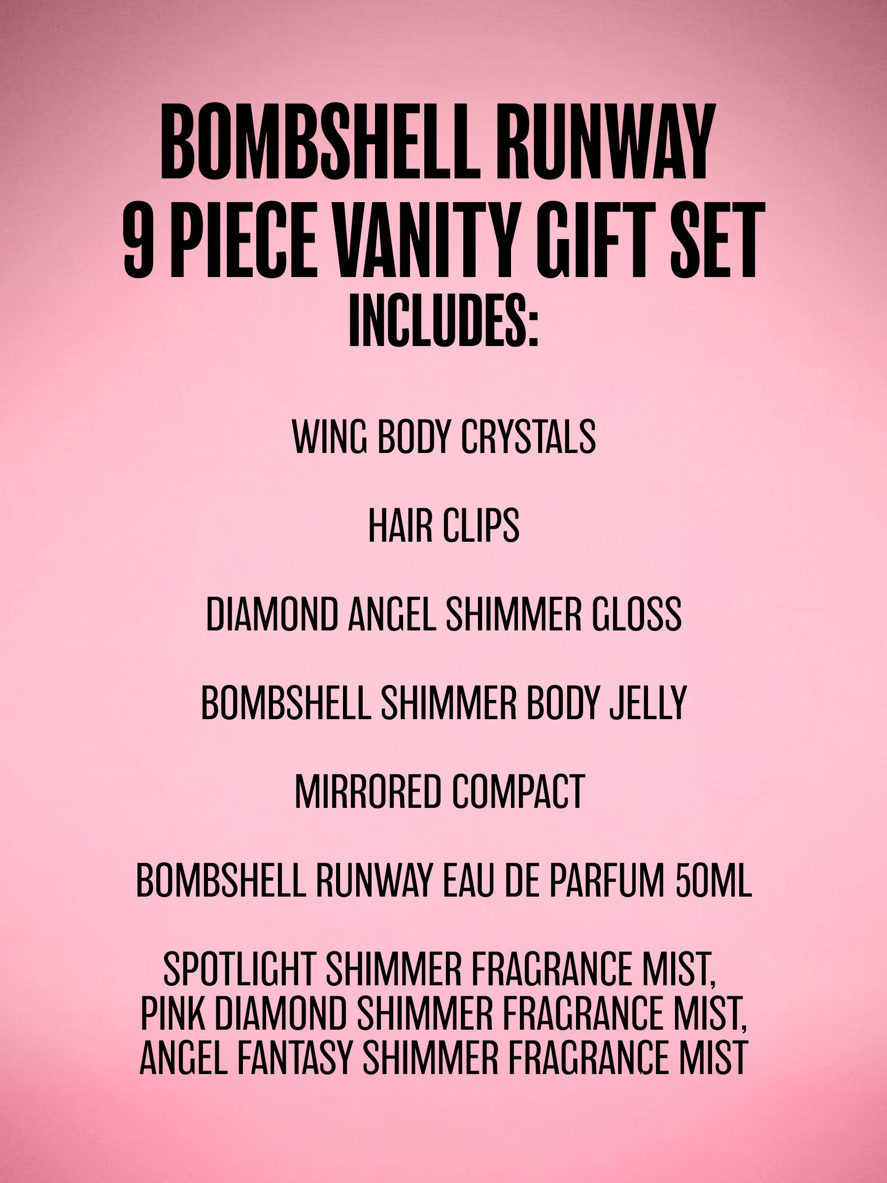 Bombshell Runway 9 Piece Fashion Show Vanity Gift Set With Limited Edition Scents - Image 4 of 4 Bombshell Runway 9 Piece Fashion Show Vanity Gift Set With Limited Edition Scents - Image 4 of 4
