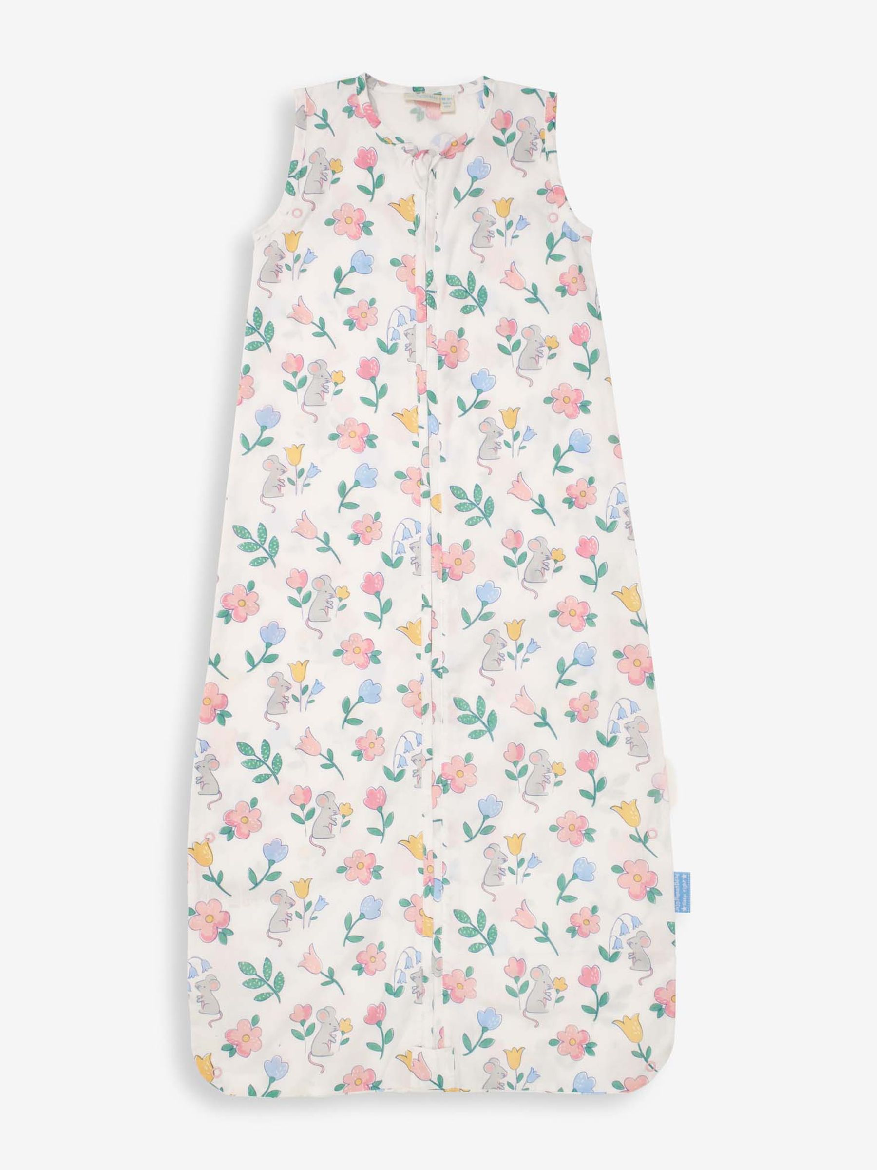 White Mouse 1 Tog Toddler Sheet Sleeping Bag - Image 1 of 2