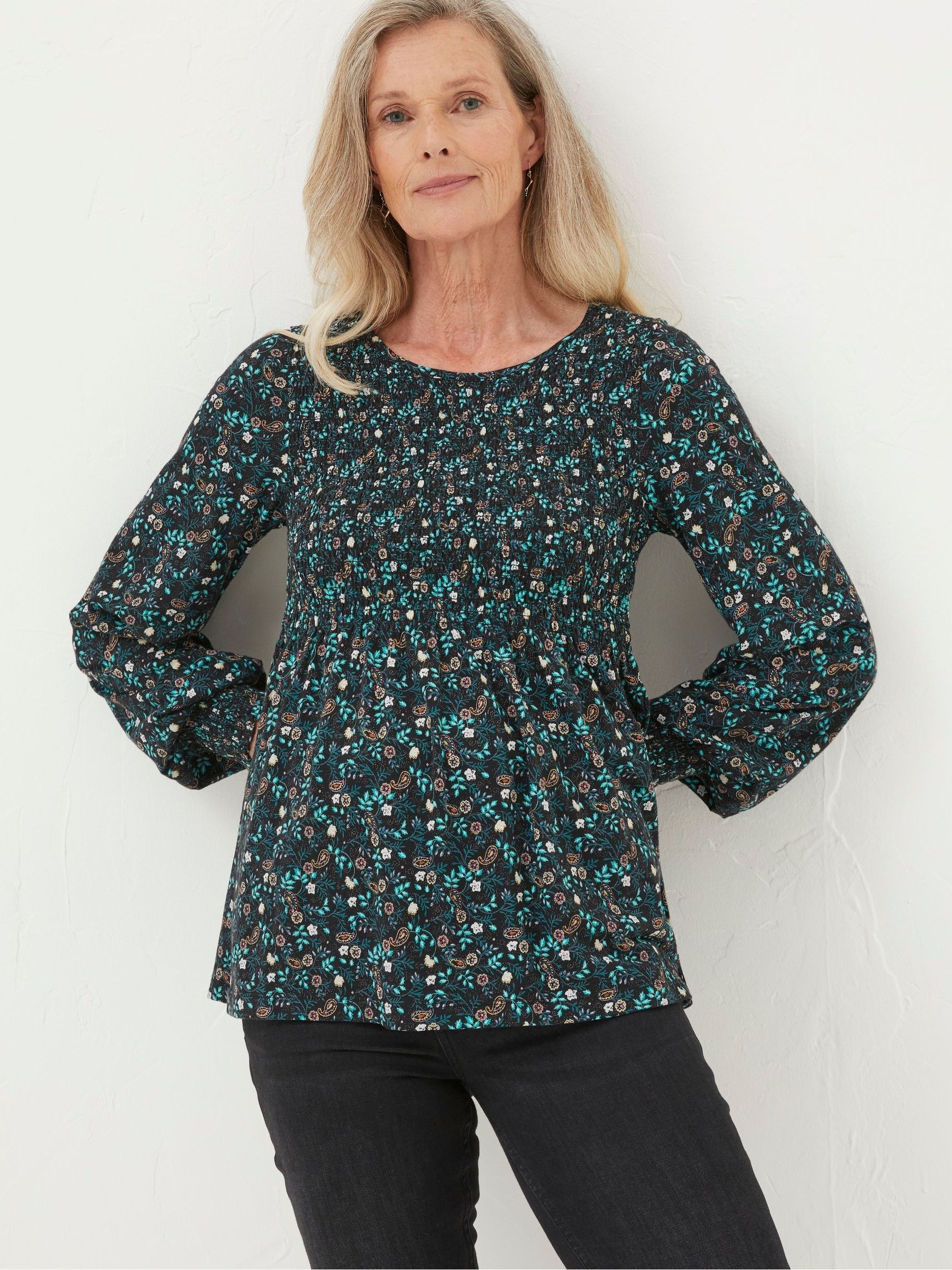 Black Sara Evergreen Top - Image 1 of 5