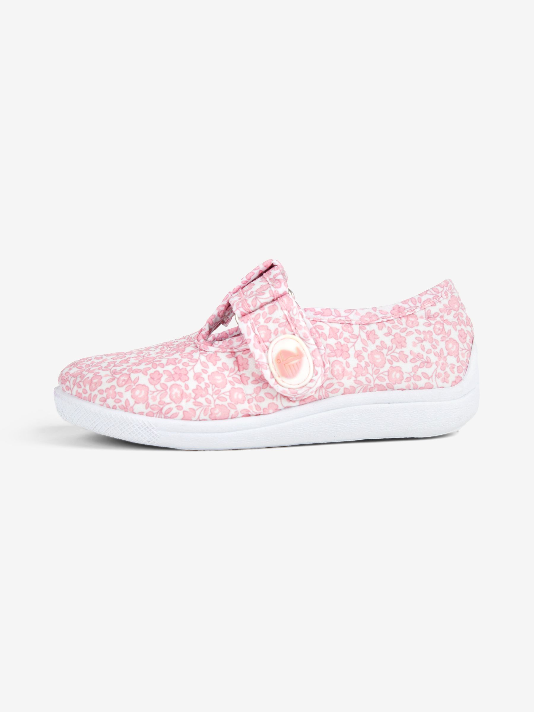 Pink Ditsy Girls' Canvas Summer Shoes - Image 2 of 2