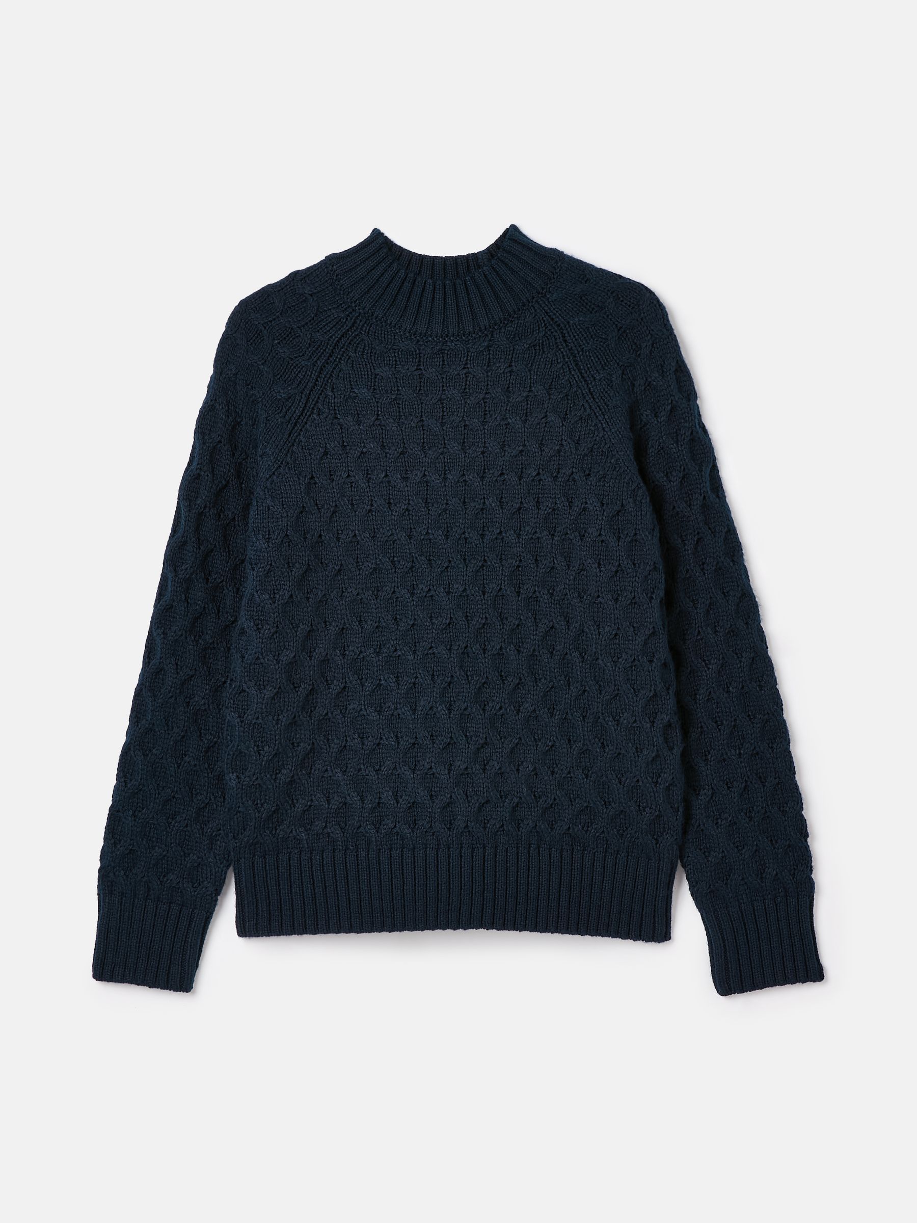 Anita Navy Blue Honeycomb Stitch Jumper - Image 7 of 7