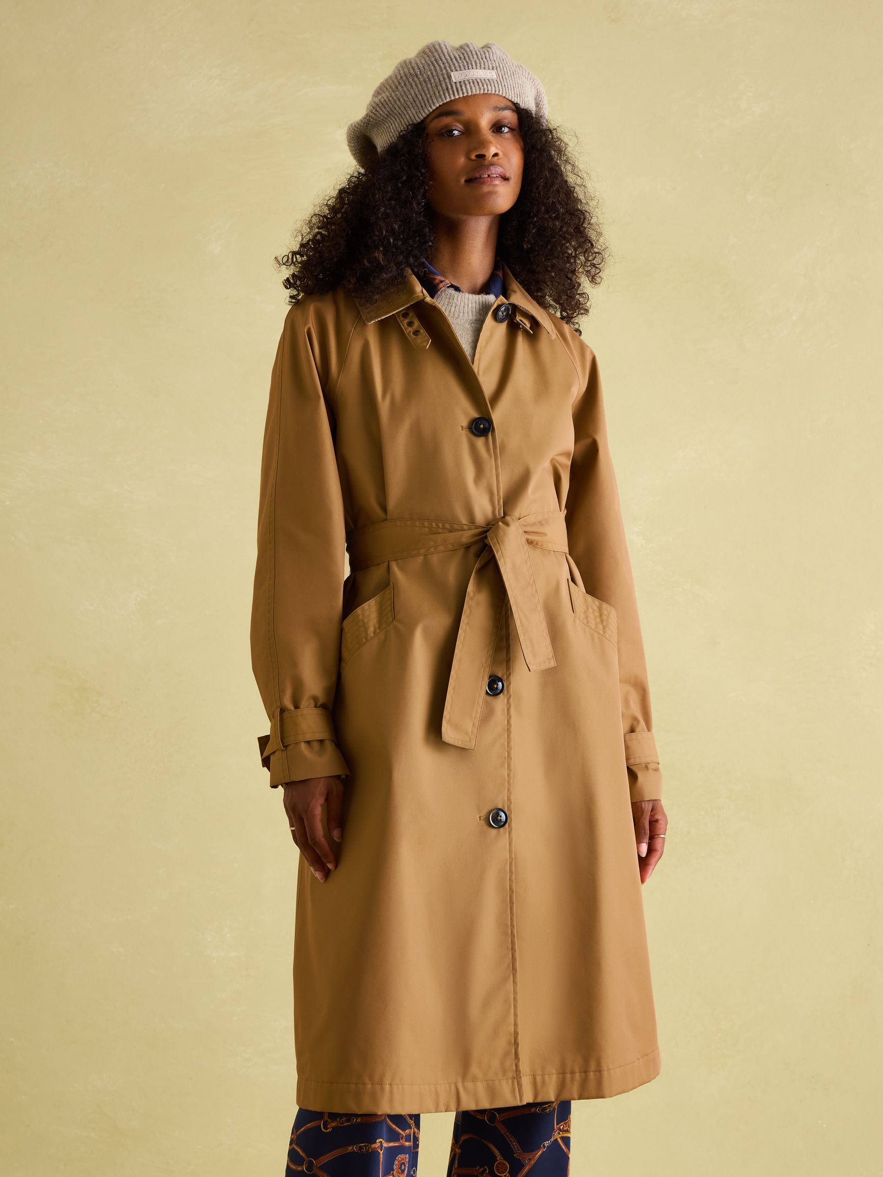 Epwell Brown Waterproof Belted Trench Coat - Image 1 of 10